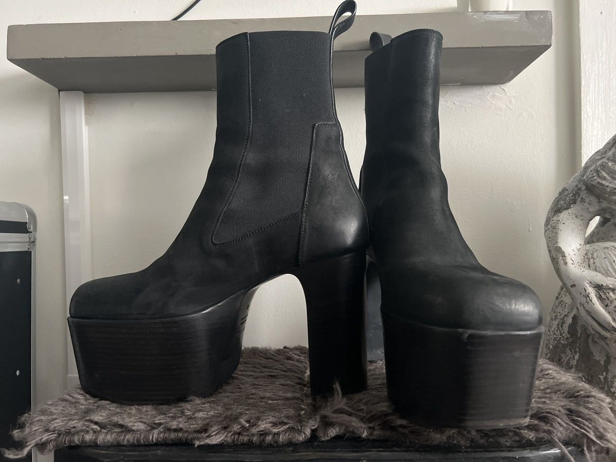 Rick Owens 🦇Black Kiss Boots 🏴 | Grailed