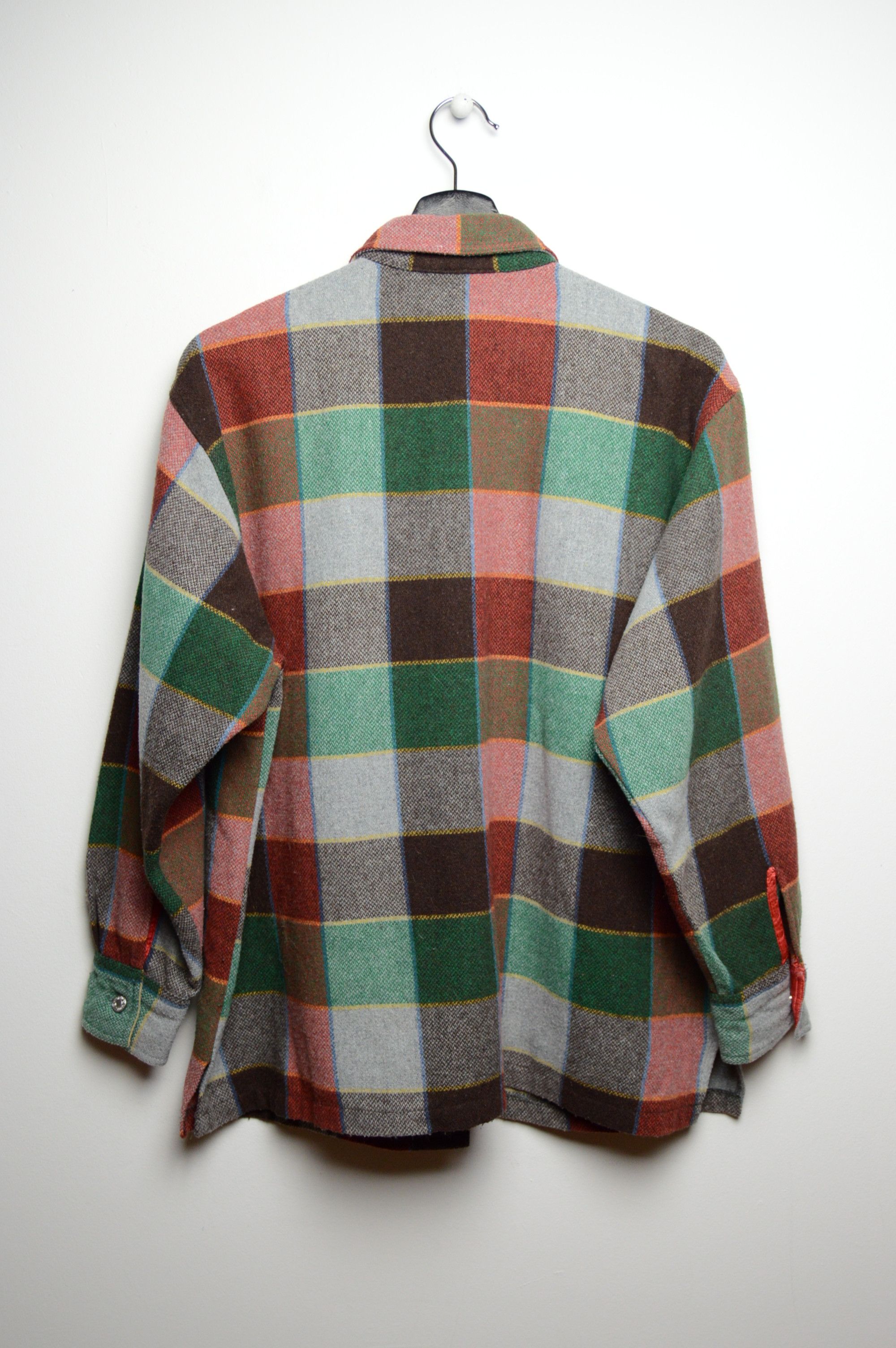 United Colors Of Benetton benetton y2k wool checkered shirt Size US M / EU 48-50 / 2 - 7 Thumbnail