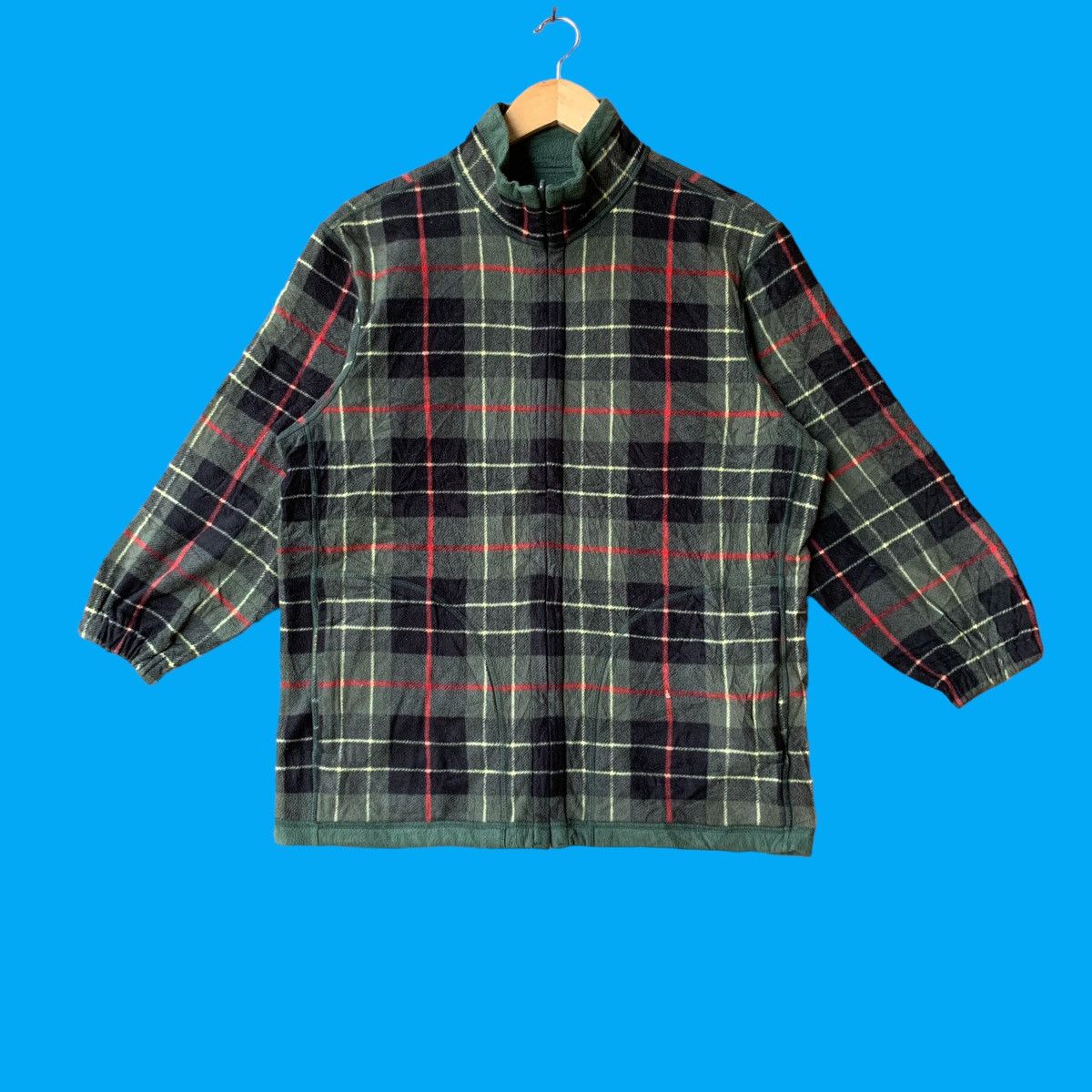 Christophe Lemaire × Undercover × Uniqlo Uniqlo undercover fleece jacket plaid checked Size US L / EU 52-54 / 3 - 1 Thumbnail