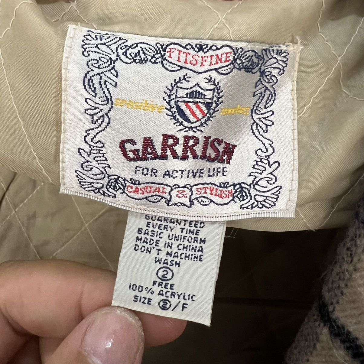 Flannel VINTAGE GARRISH FALNNEL BUTTON JACKET TARTAN DESIGN Size US M / EU 48-50 / 2 - 12 Thumbnail
