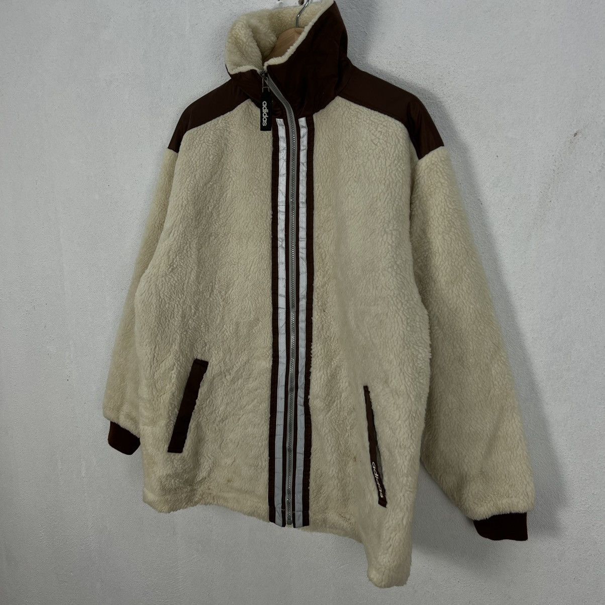Adidas VINTAGE 90s ADIDAS FLEECE ZIPPER JACKET STREET FASHION STYLE Size US M / EU 48-50 / 2 - 2 Thumbnail