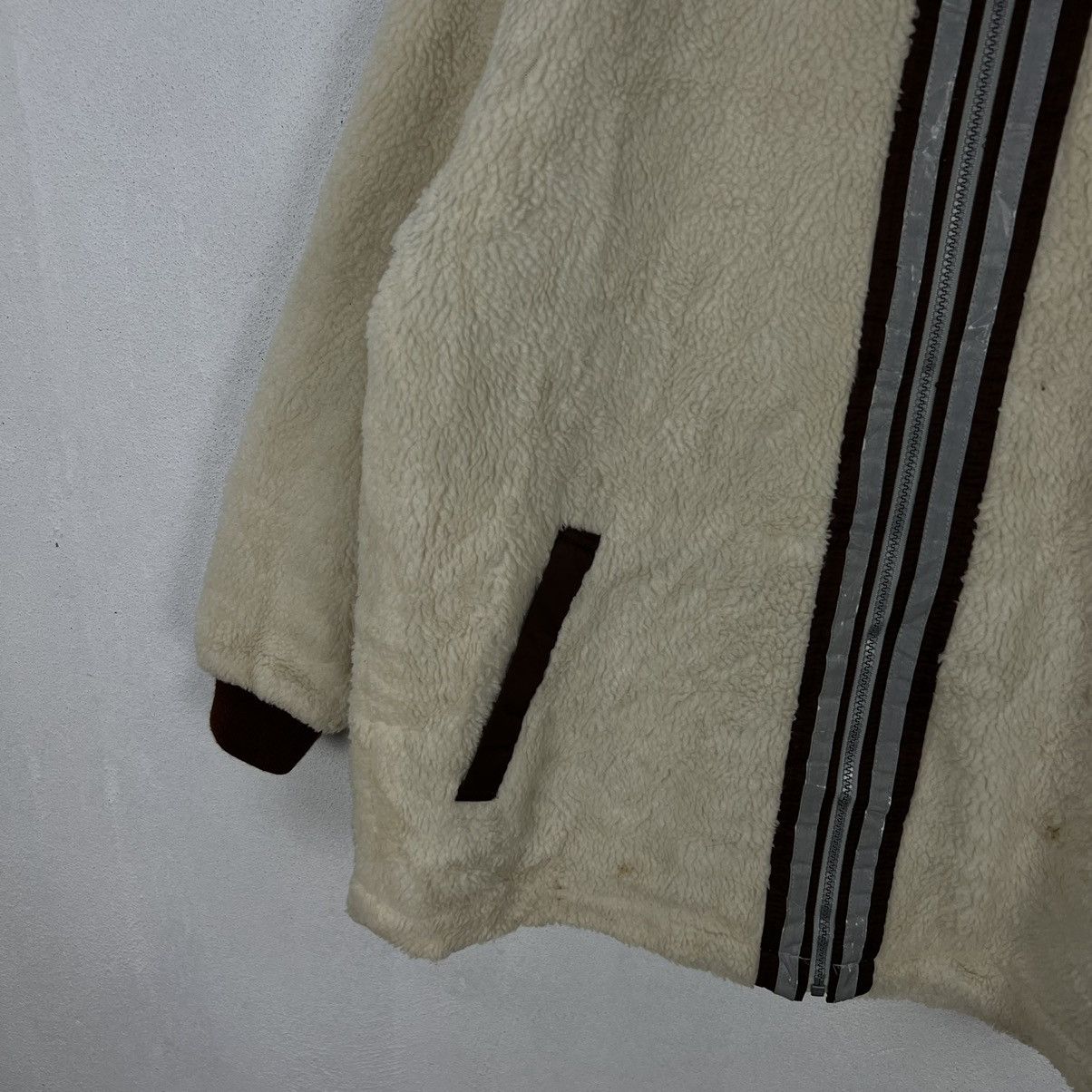 Adidas VINTAGE 90s ADIDAS FLEECE ZIPPER JACKET STREET FASHION STYLE Size US M / EU 48-50 / 2 - 4 Thumbnail