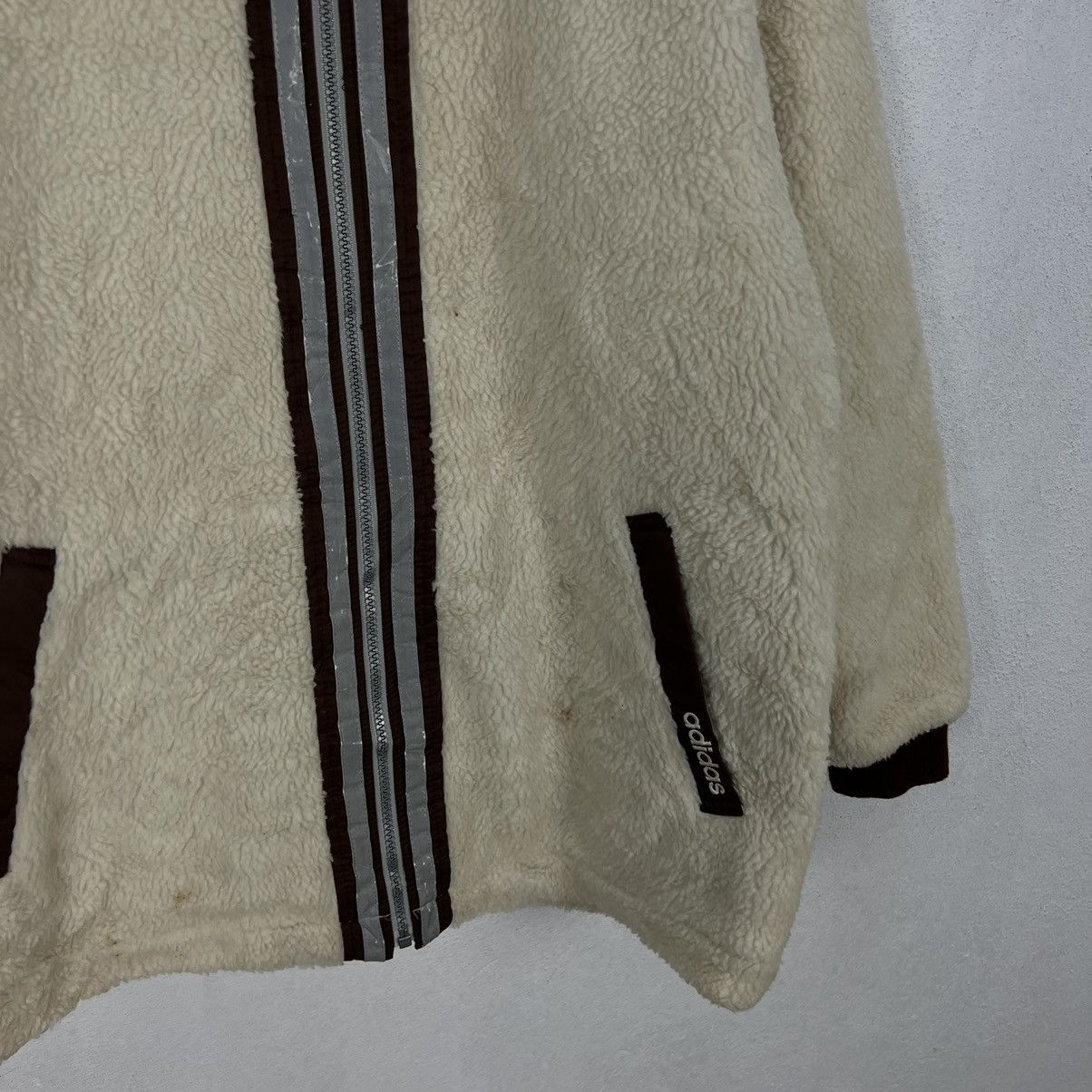 Adidas VINTAGE 90s ADIDAS FLEECE ZIPPER JACKET STREET FASHION STYLE Size US M / EU 48-50 / 2 - 5 Thumbnail