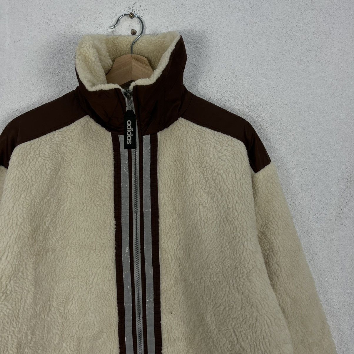 Adidas VINTAGE 90s ADIDAS FLEECE ZIPPER JACKET STREET FASHION STYLE Size US M / EU 48-50 / 2 - 6 Thumbnail