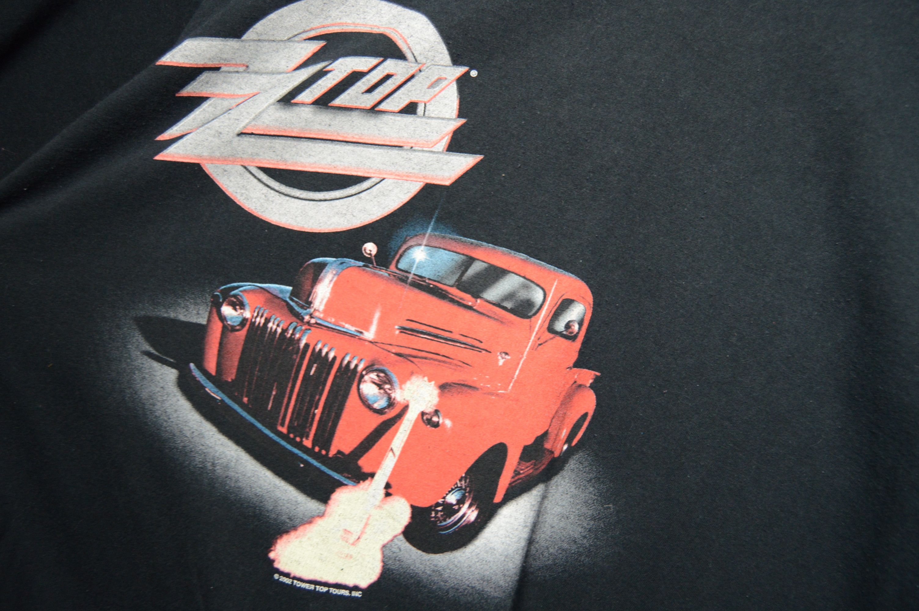 Band Tees × Vintage rare 2002 zz top tee Size US L / EU 52-54 / 3 - 3 Thumbnail