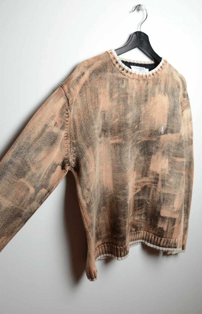 Yves Saint Laurent ysl sweater 1/1 vintage ysl chunky tie dye M-L Size US M / EU 48-50 / 2 - 10 Thumbnail