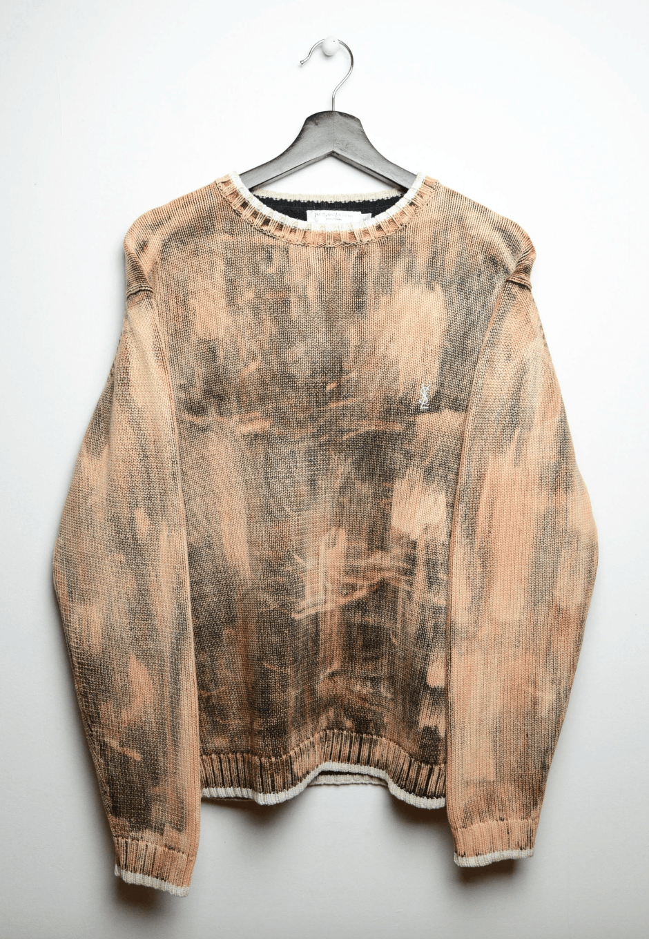 image of Archival Clothing x Vintage YSL Sweater 1/1 Vintage YSL Chunky Tie Dye M-L in Corrsion (Size Medium