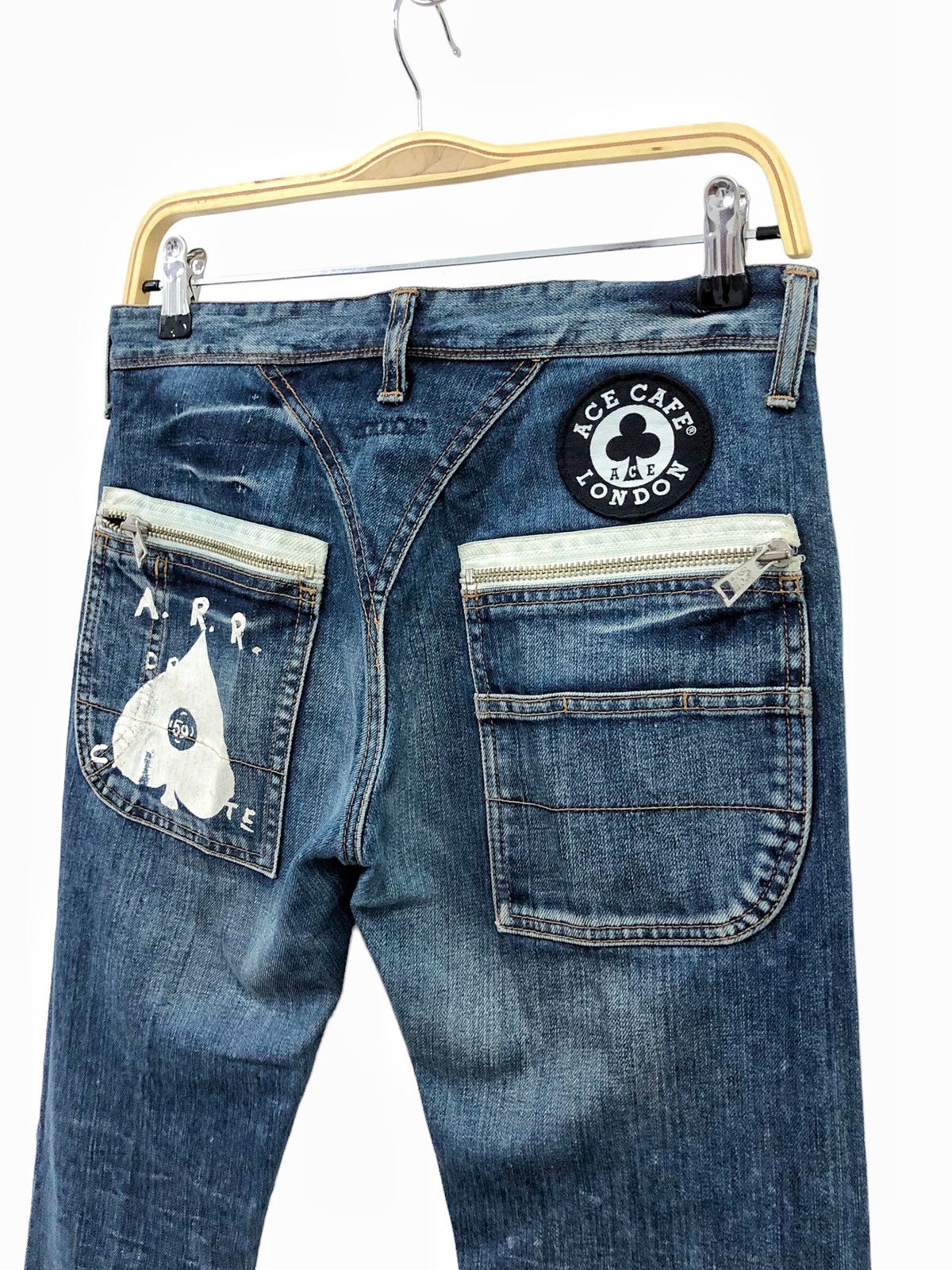 R.Newbold 00’s R.Newbold x Ace Cafe London hybrid denim jeans Size US 29 - 11 Thumbnail