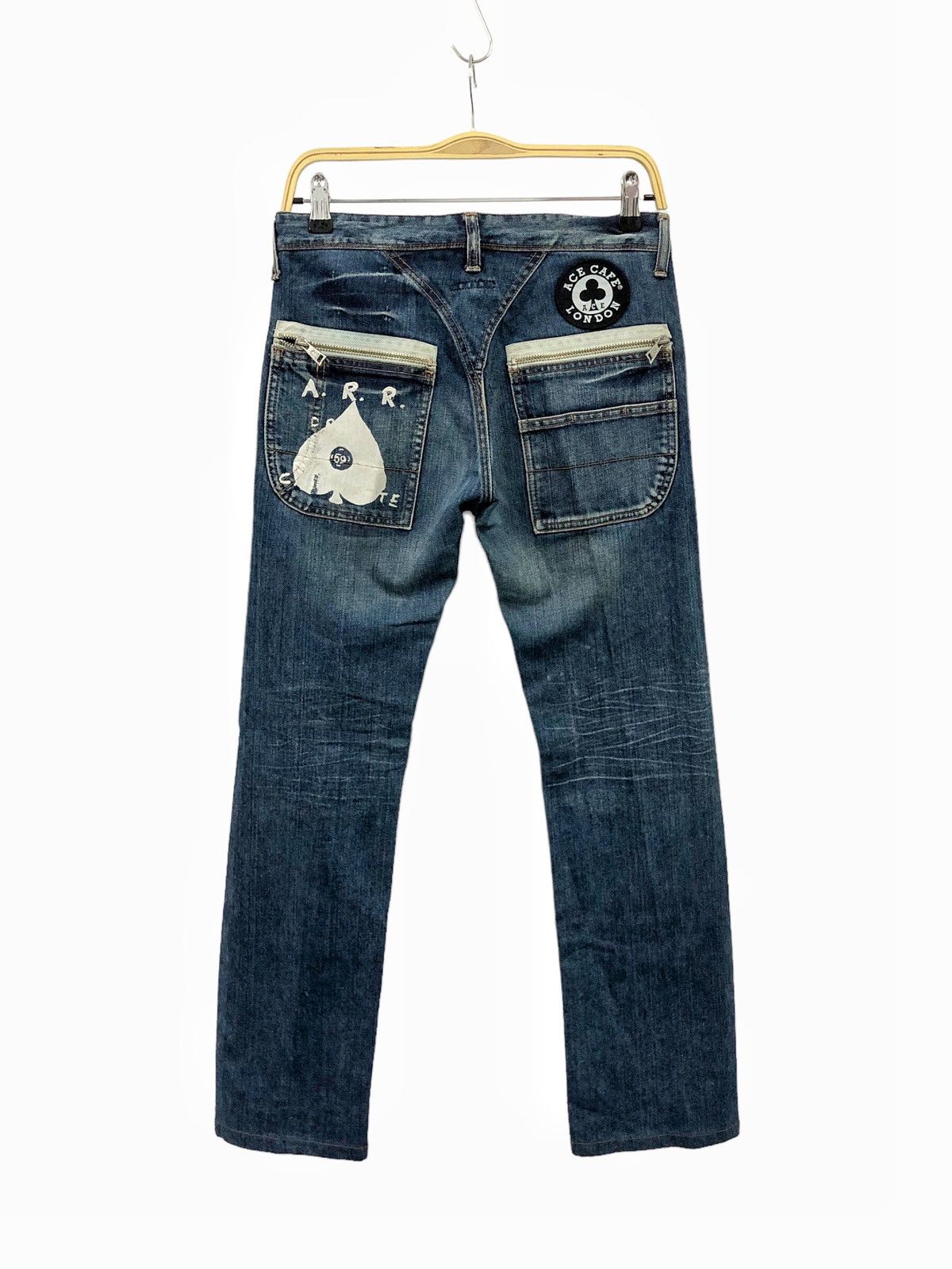 R.Newbold 00’s R.Newbold x Ace Cafe London hybrid denim jeans Size US 29 - 9 Thumbnail