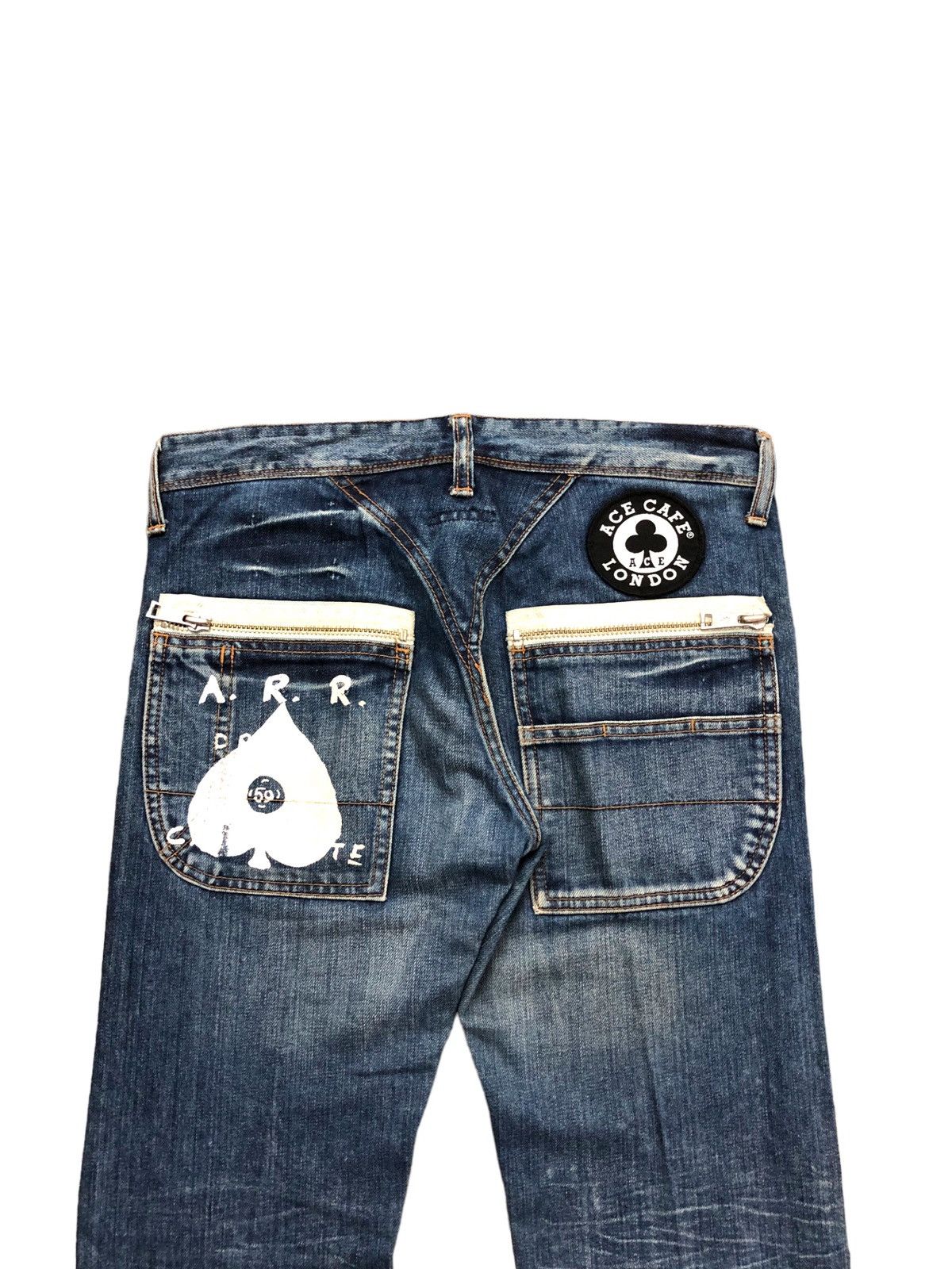R.Newbold 00’s R.Newbold x Ace Cafe London hybrid denim jeans Size US 29 - 5 Thumbnail