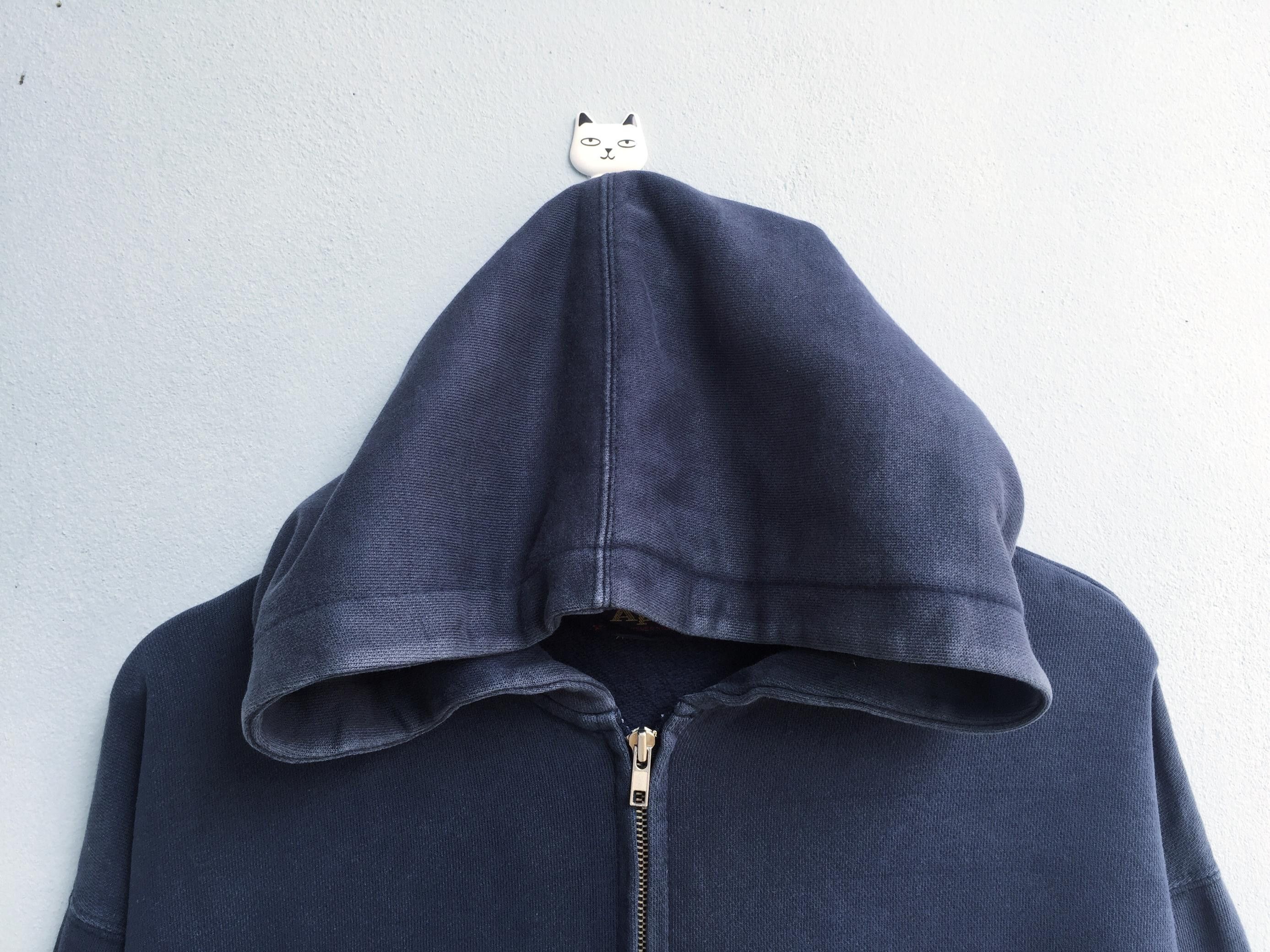 Bape × Vintage Vtg Early 2000s A Bathing Ape Made by General Zipper Hoodies Size US L / EU 52-54 / 3 - 3 Thumbnail