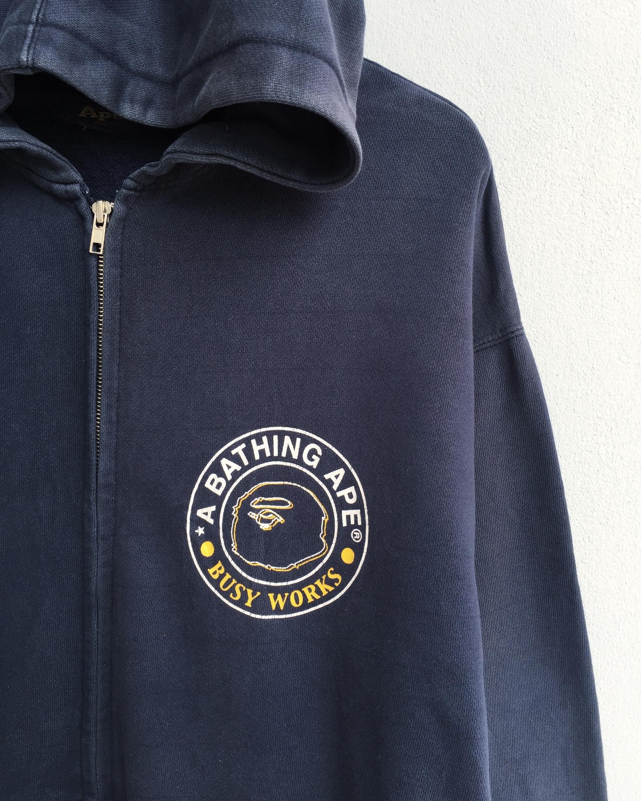 Bape × Vintage Vtg Early 2000s A Bathing Ape Made by General Zipper Hoodies Size US L / EU 52-54 / 3 - 4 Thumbnail