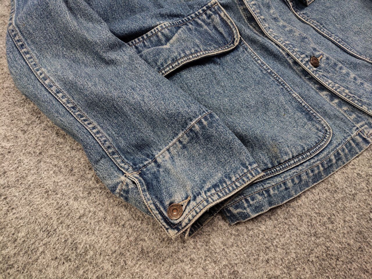 Levi's Rare Vintage 90's Levi's Coverall Denim Jacket Gold Patch Size US XL / EU 56 / 4 - 6 Thumbnail