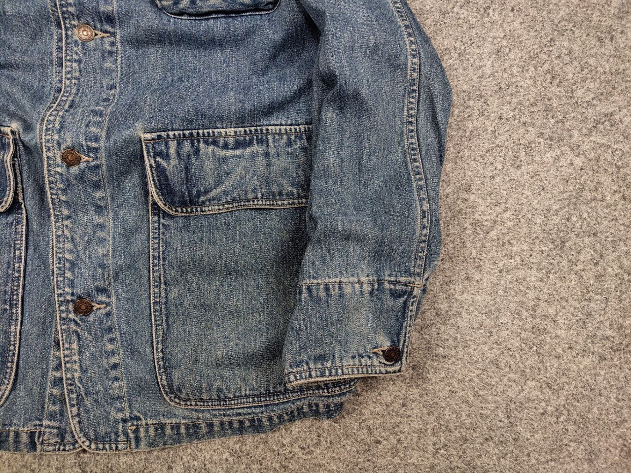 Levi's Rare Vintage 90's Levi's Coverall Denim Jacket Gold Patch Size US XL / EU 56 / 4 - 10 Thumbnail