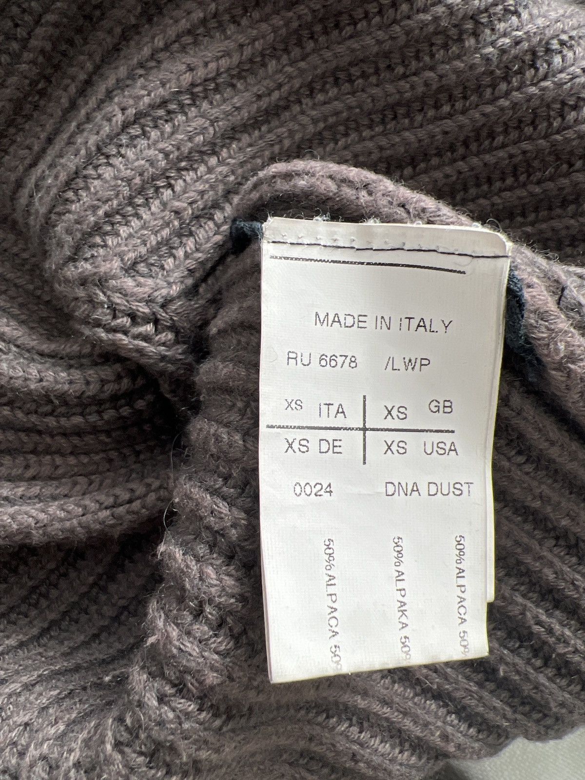 Rick Owens Mainline oversized Alpaca sweater pullover color/dust Size US M / EU 48-50 / 2 - 10 Thumbnail