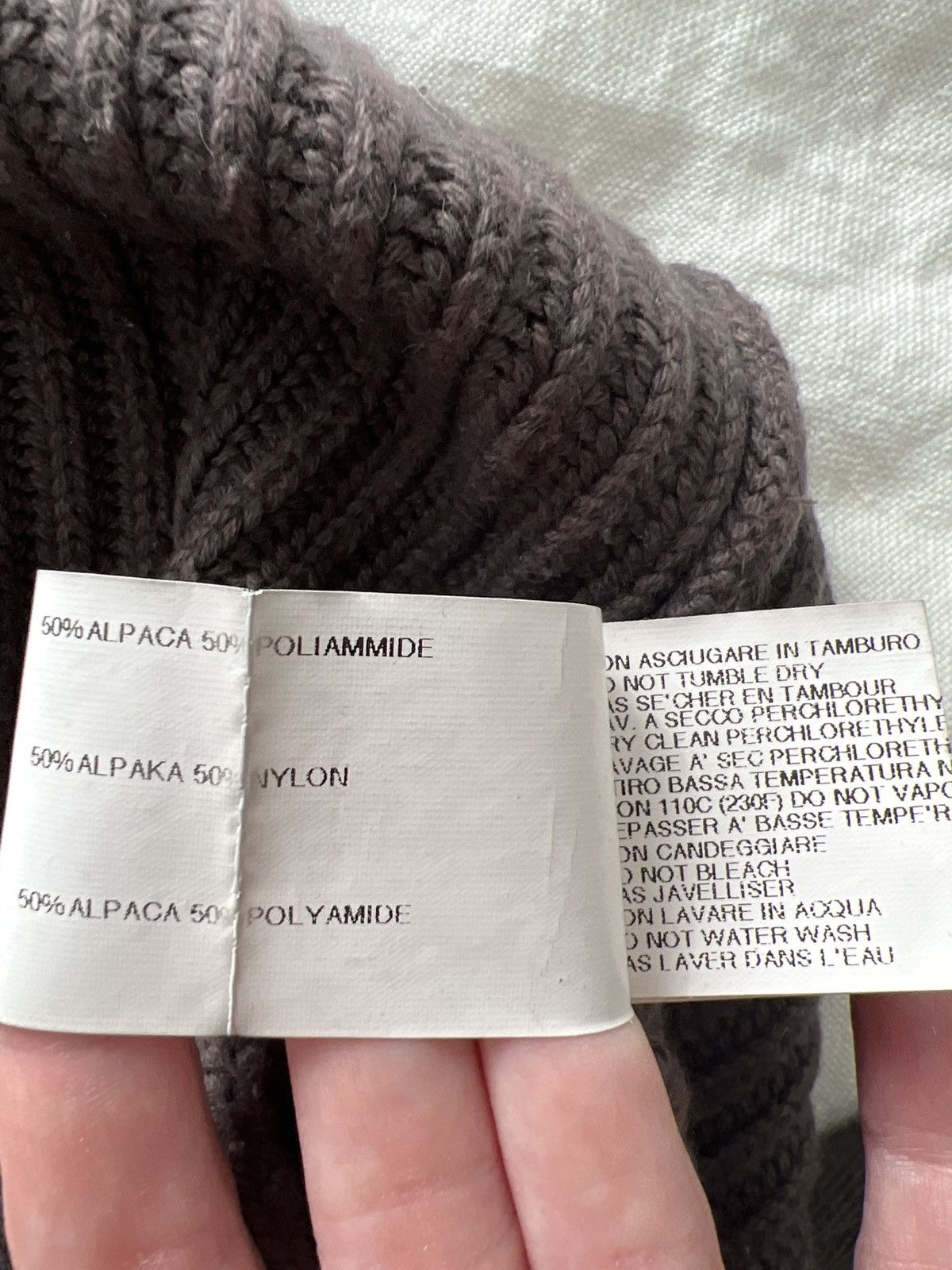 Rick Owens Mainline oversized Alpaca sweater pullover color/dust Size US M / EU 48-50 / 2 - 11 Thumbnail