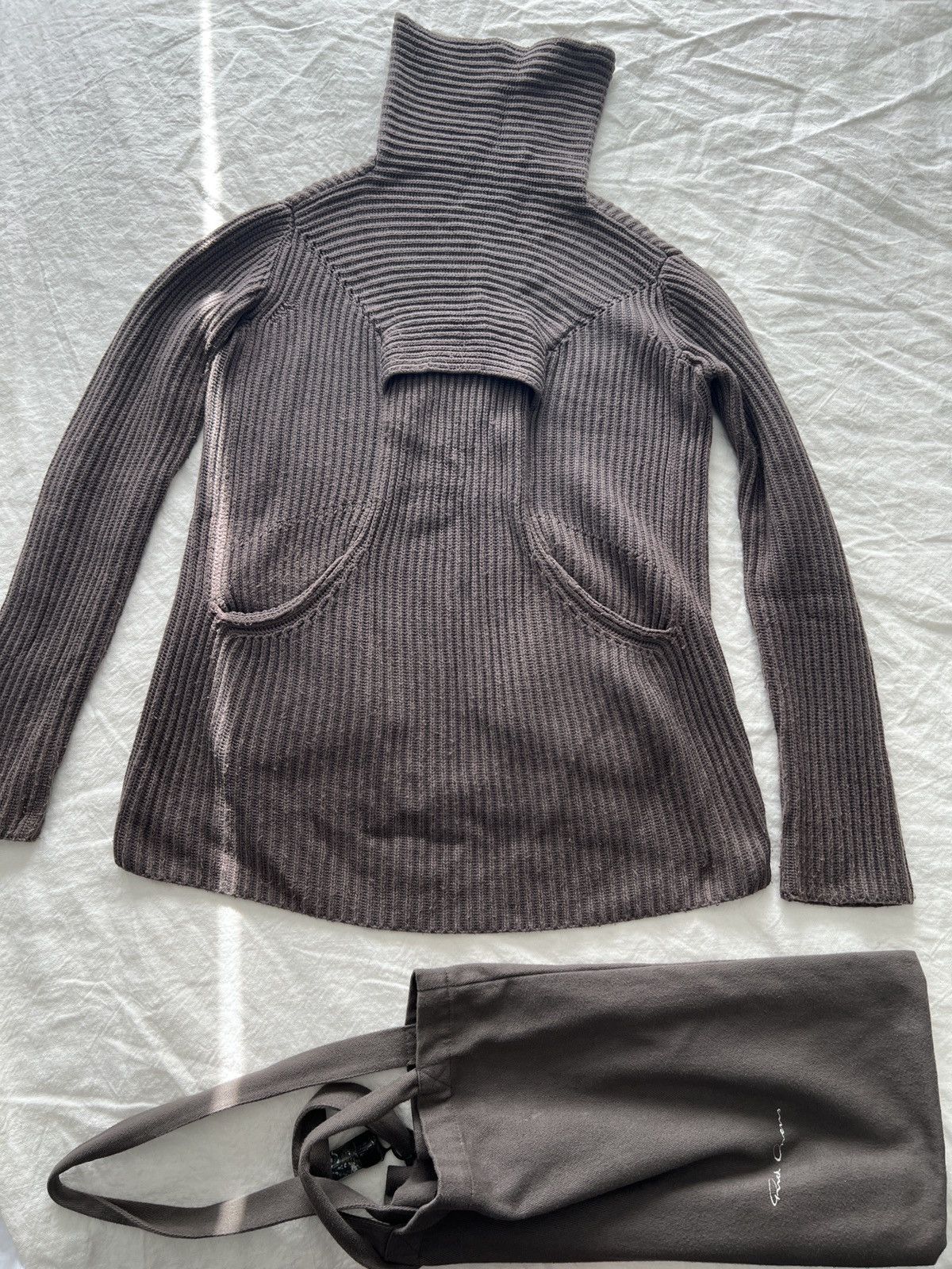 Rick Owens Mainline oversized Alpaca sweater pullover color/dust Size US M / EU 48-50 / 2 - 2 Thumbnail