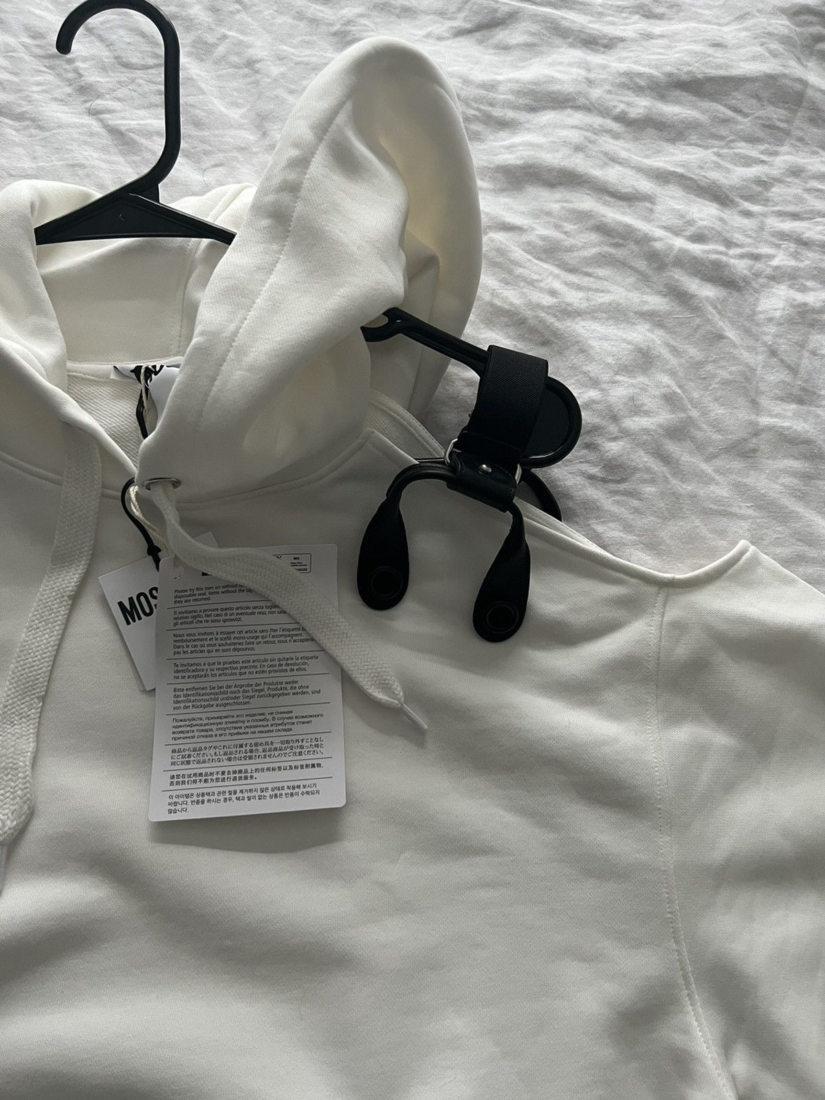 Moschino Bondage cut out shoulder straps hoodie punk Size US M / EU 48-50 / 2 - 7 Thumbnail