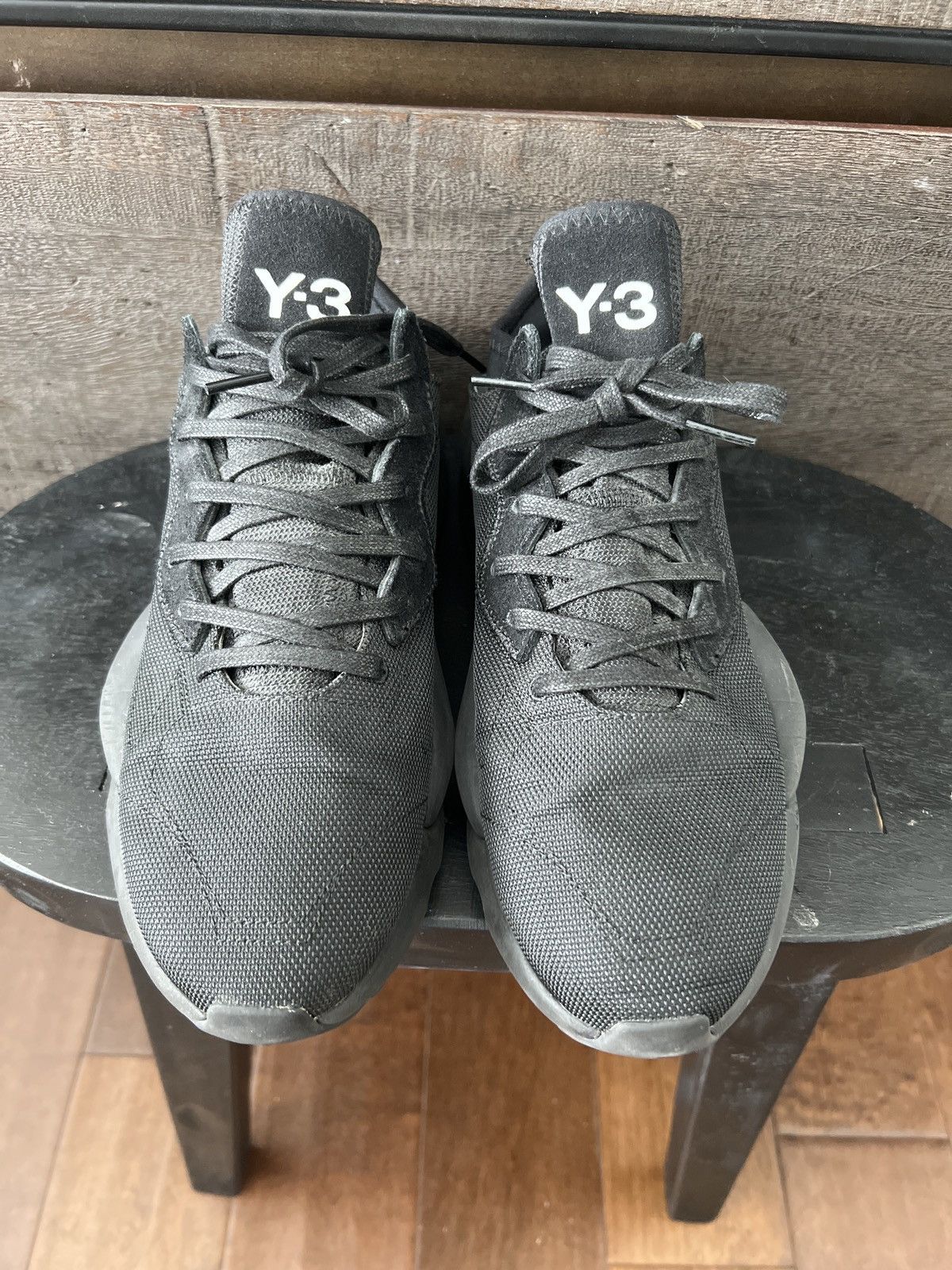 Y-3 × Yohji Yamamoto 💥Y-3 black tech sneakers 9.5 9 Size US 9.5 / EU 42-43 - 4 Thumbnail