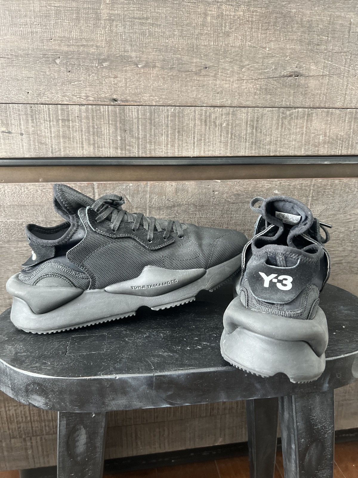 Y-3 × Yohji Yamamoto 💥Y-3 black tech sneakers 9.5 9 Size US 9.5 / EU 42-43 - 3 Thumbnail