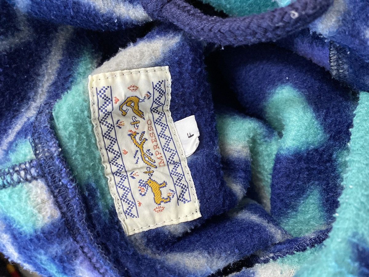 Japanese Brand IMPRESSO NAVAJO DESIGN FLEECE HOODIE Size US M / EU 48-50 / 2 - 3 Thumbnail