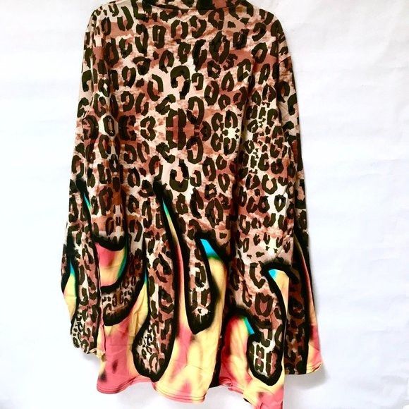 Other Leopard Skin Print Cheetah Flock Flames 100% COTTON long Size US XXL / EU 58 / 5 - 4 Thumbnail
