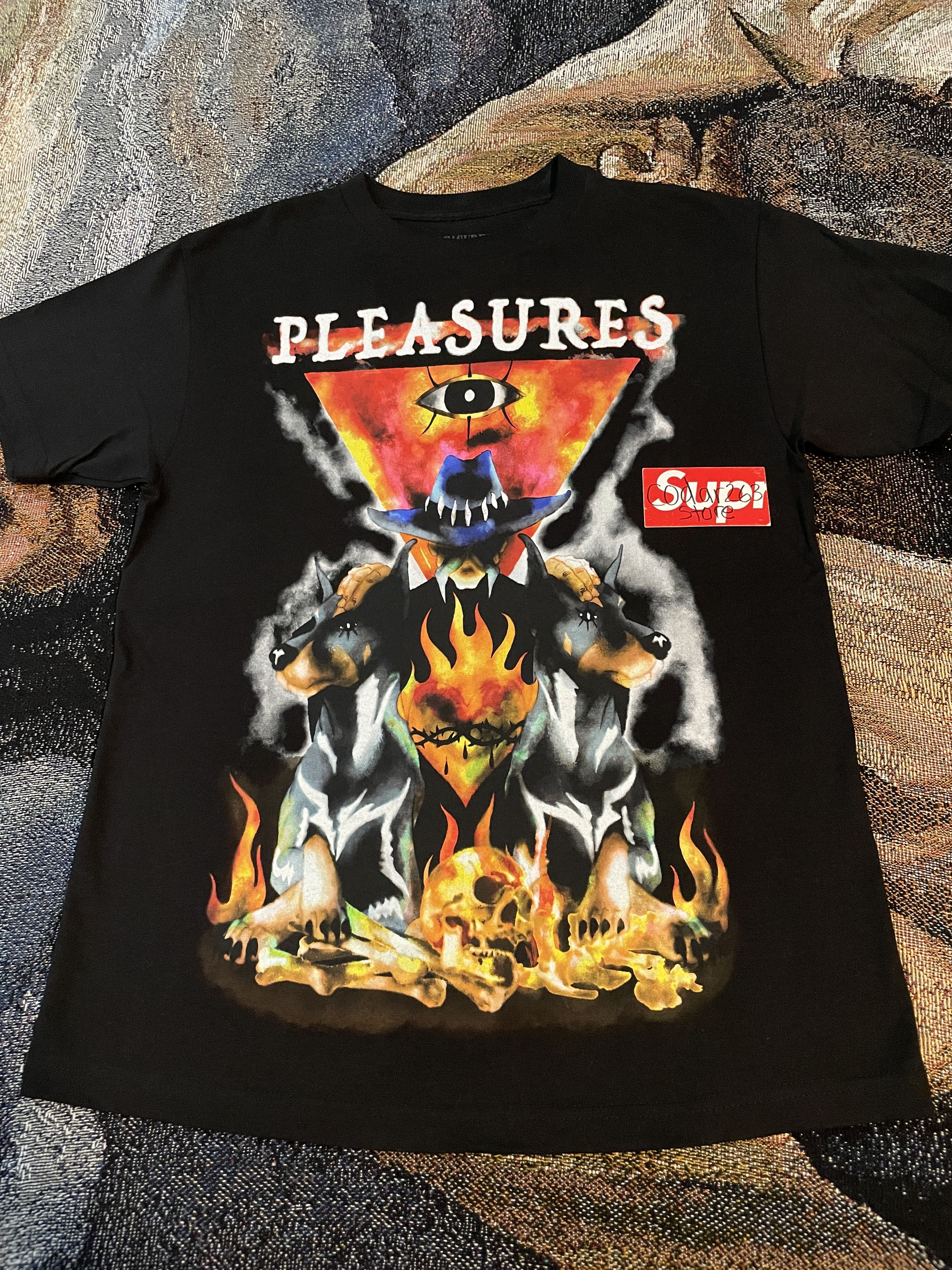 Pleasures Holy Tee - Pleasures Black Medium Shirt Size US M / EU 48-50 / 2 - 2 Thumbnail