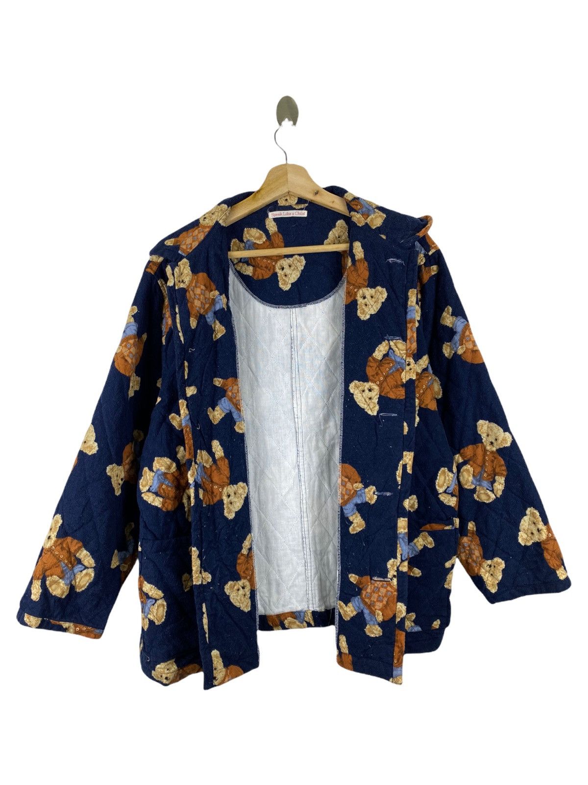 Japanese Brand BEAR FULL PRINTED JACKET Size US L / EU 52-54 / 3 - 3 Thumbnail
