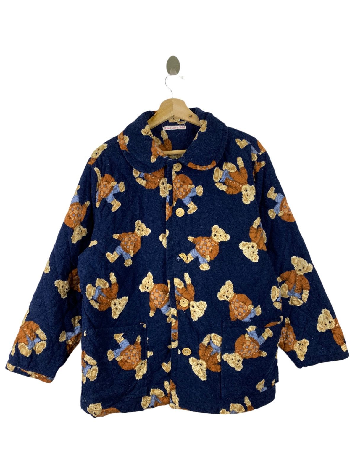 Japanese Brand BEAR FULL PRINTED JACKET Size US L / EU 52-54 / 3 - 1 Thumbnail