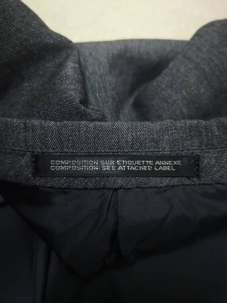 Japanese Brand Yohji Yamamoto Costume D'Homme Wool Blazer Size US M / EU 48-50 / 2 - 5 Thumbnail