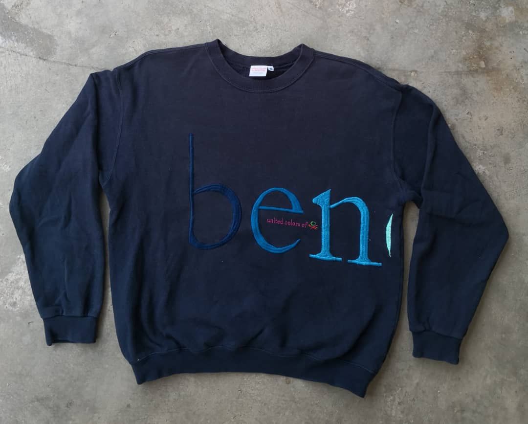 Benetton Benetton Embroidered Big Logo Size S / US 4 / IT 40 - 1 Thumbnail