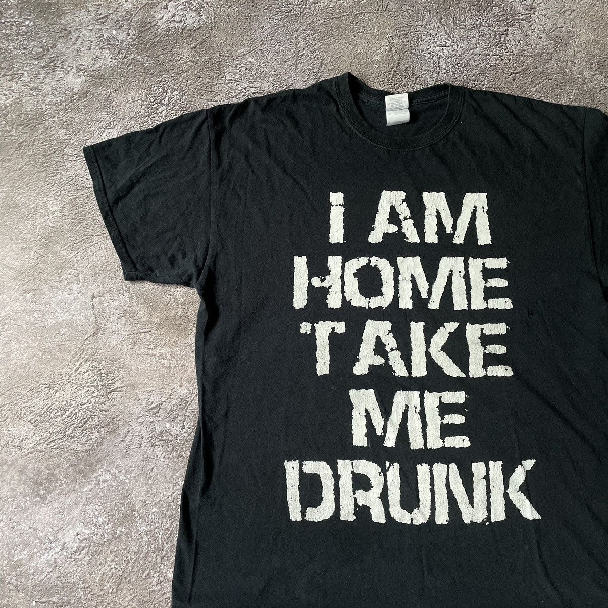 Vintage Vintage Y2K Sun Faded Graphic Tee Skate Humor Black Baggy L Size US L / EU 52-54 / 3 - 5 Thumbnail