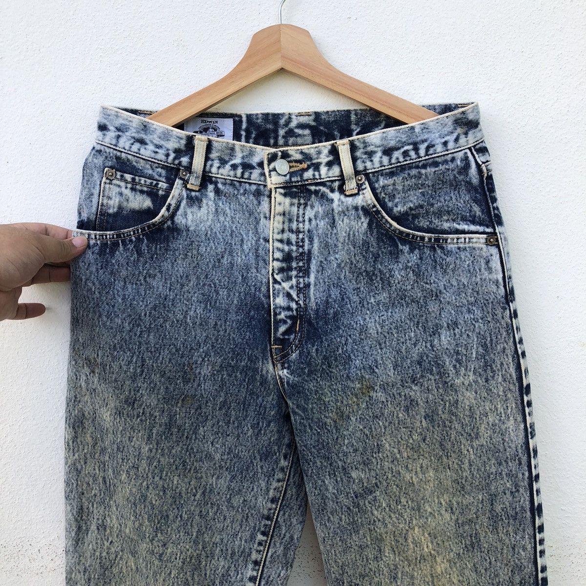 Edwin VINTAGE EDWIN DENIM JEANS ACID WASH Size US 30 / EU 46 - 3 Thumbnail