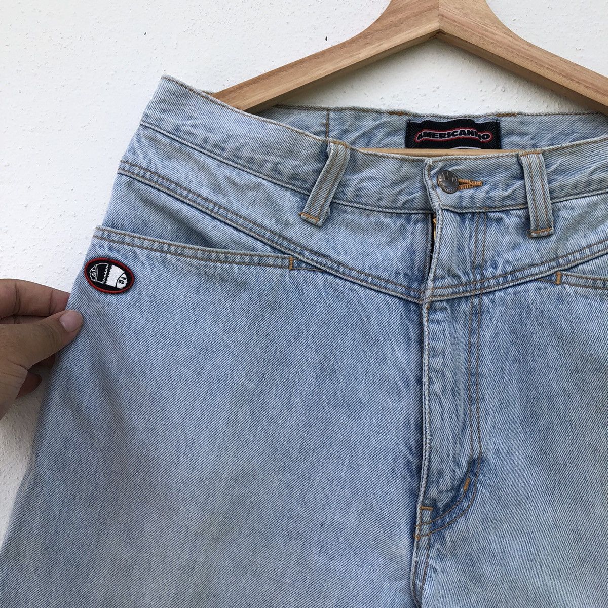 American Edition VINTAGE AMERICANINO SHORT DENIM PANTS Size US 34 / EU 50 - 3 Thumbnail