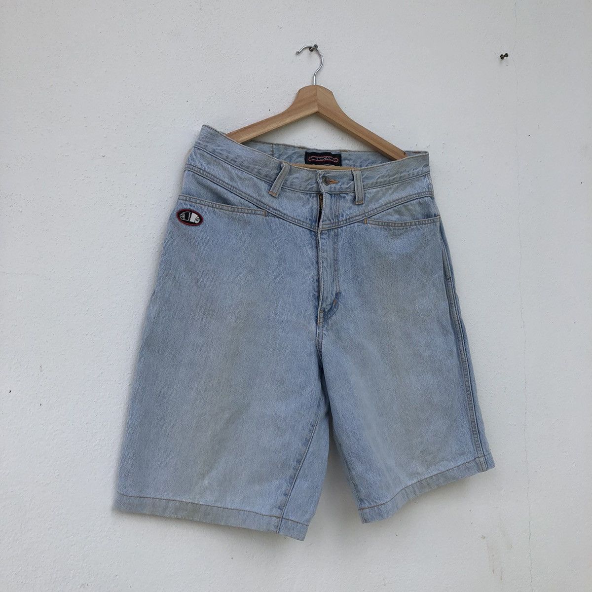 American Edition VINTAGE AMERICANINO SHORT DENIM PANTS Size US 34 / EU 50 - 2 Thumbnail