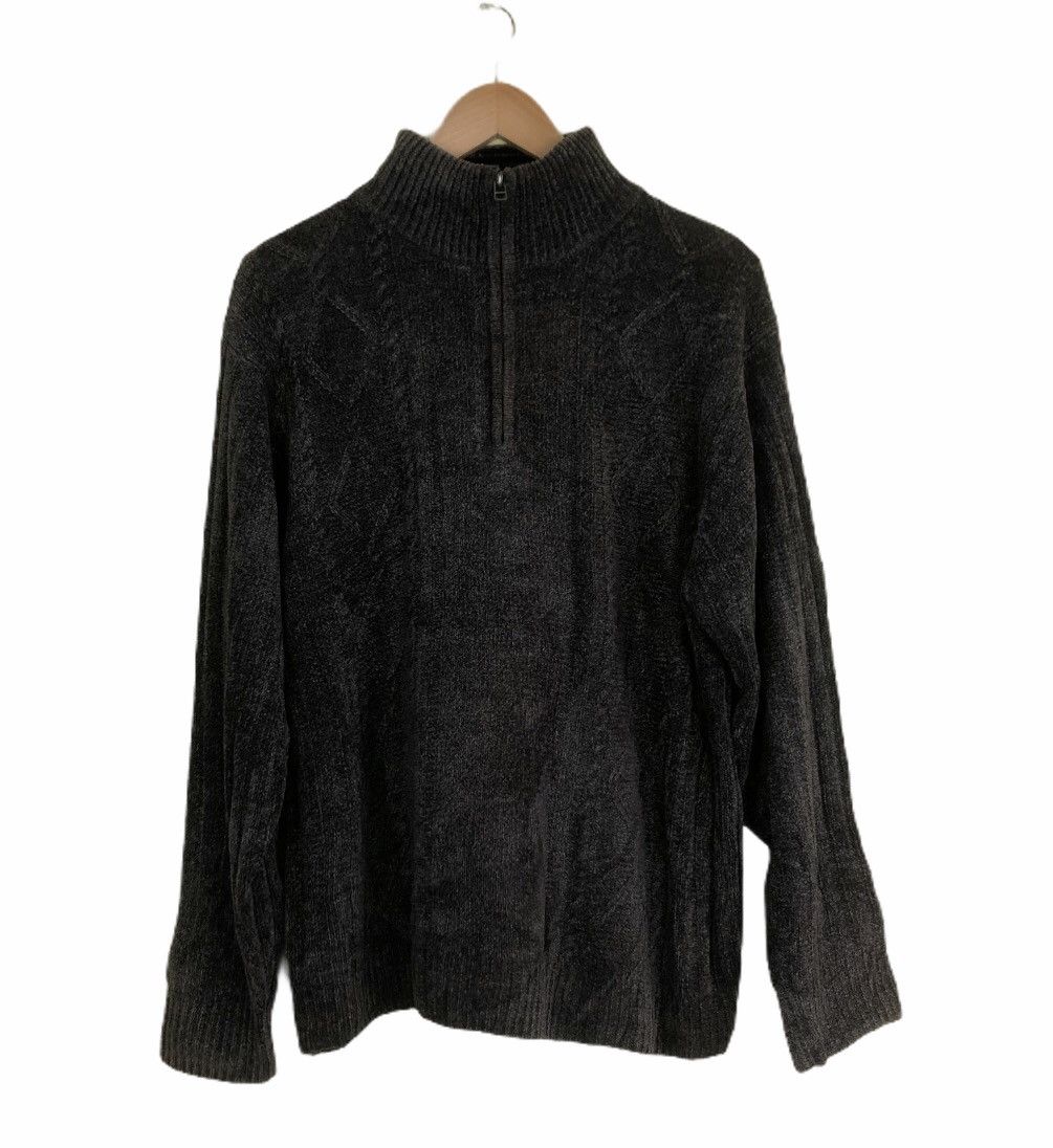 Japanese Brand Vintage Gianni Valentino Knitwear Zipper Sweatshirt Size US L / EU 52-54 / 3 - 1 Thumbnail