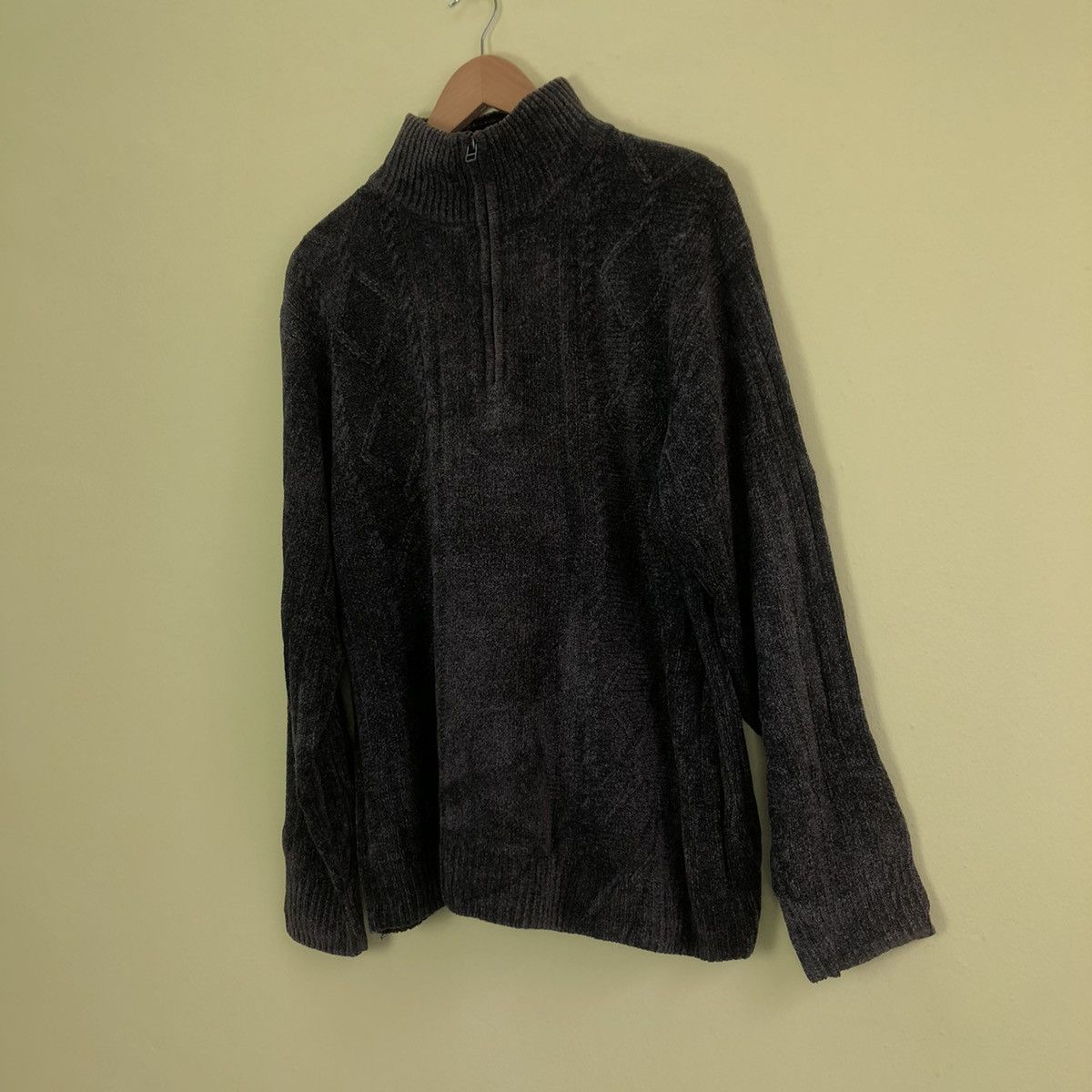 Japanese Brand Vintage Gianni Valentino Knitwear Zipper Sweatshirt Size US L / EU 52-54 / 3 - 2 Thumbnail