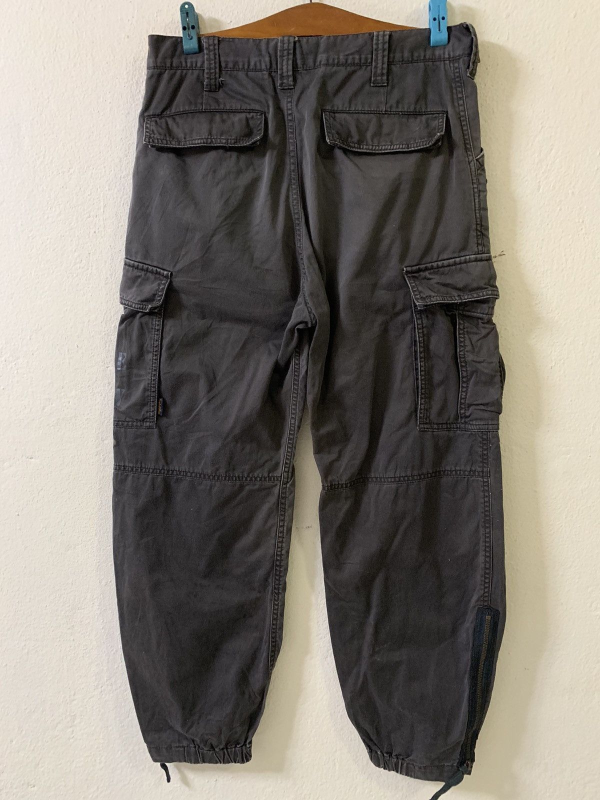 Japanese Brand Purple And Yellow Cargo Multipocket Tactical Pants Size US 31 - 6 Thumbnail