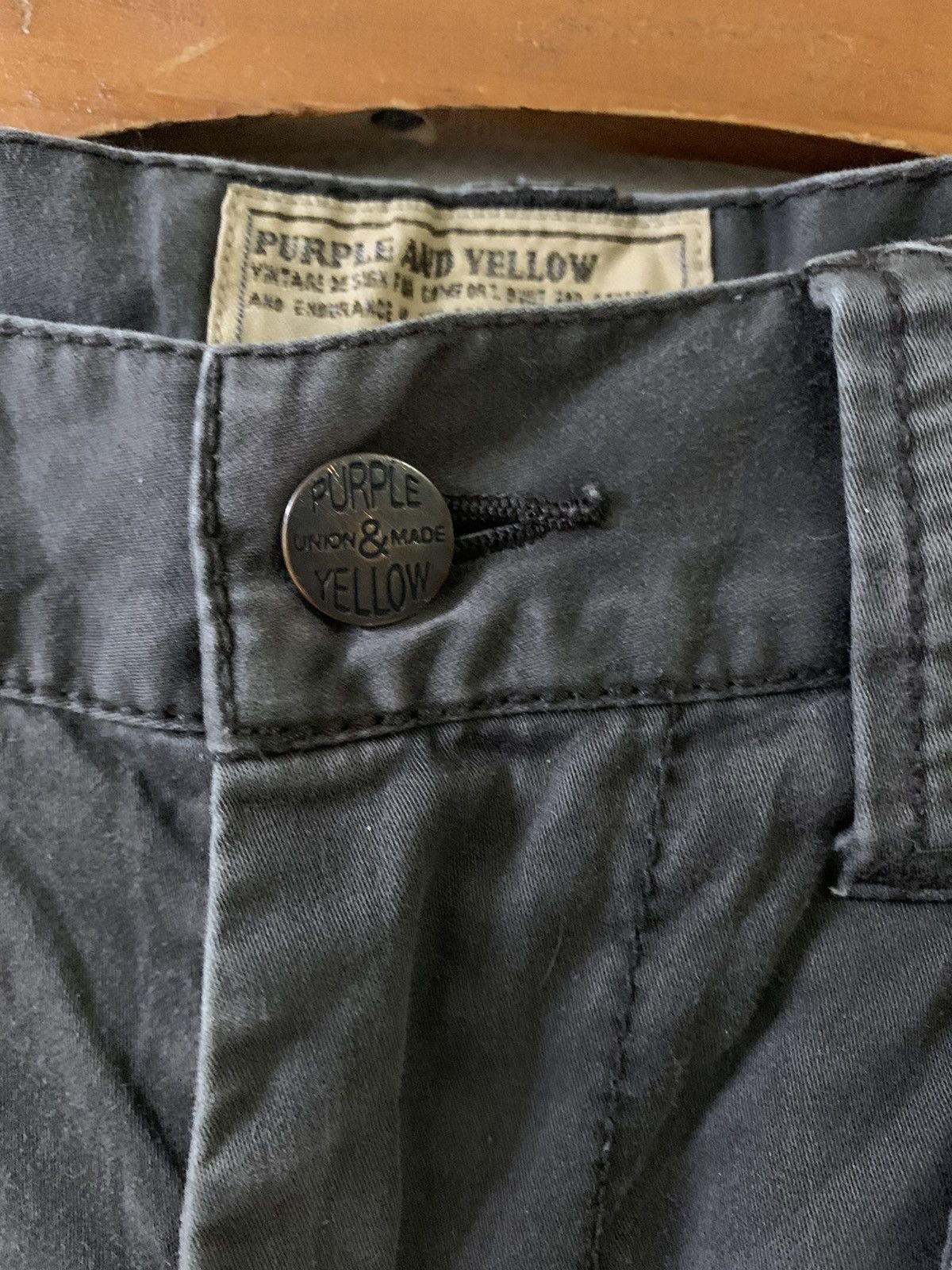 Japanese Brand Purple And Yellow Cargo Multipocket Tactical Pants Size US 31 - 4 Thumbnail