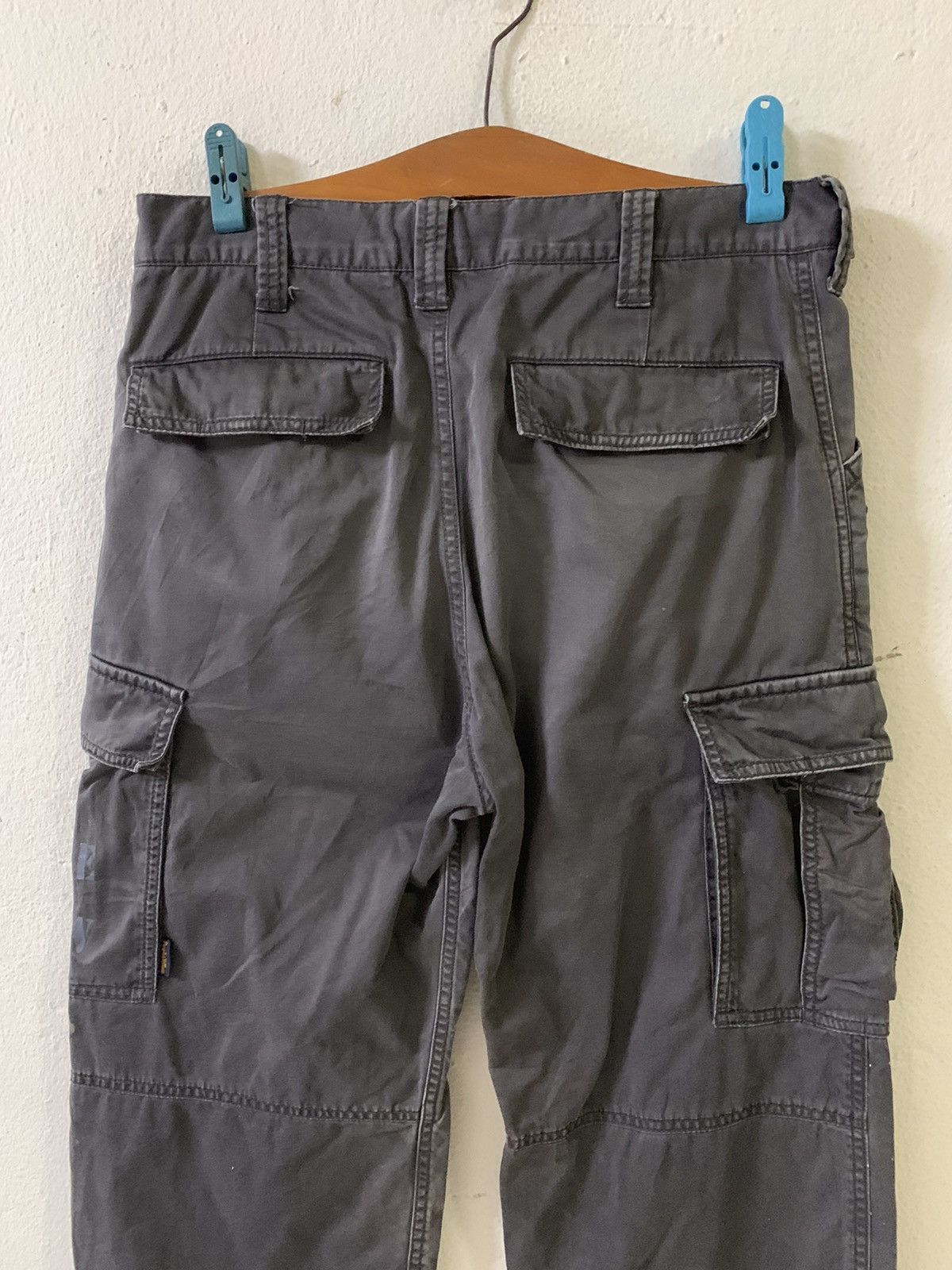 Japanese Brand Purple And Yellow Cargo Multipocket Tactical Pants Size US 31 - 8 Thumbnail