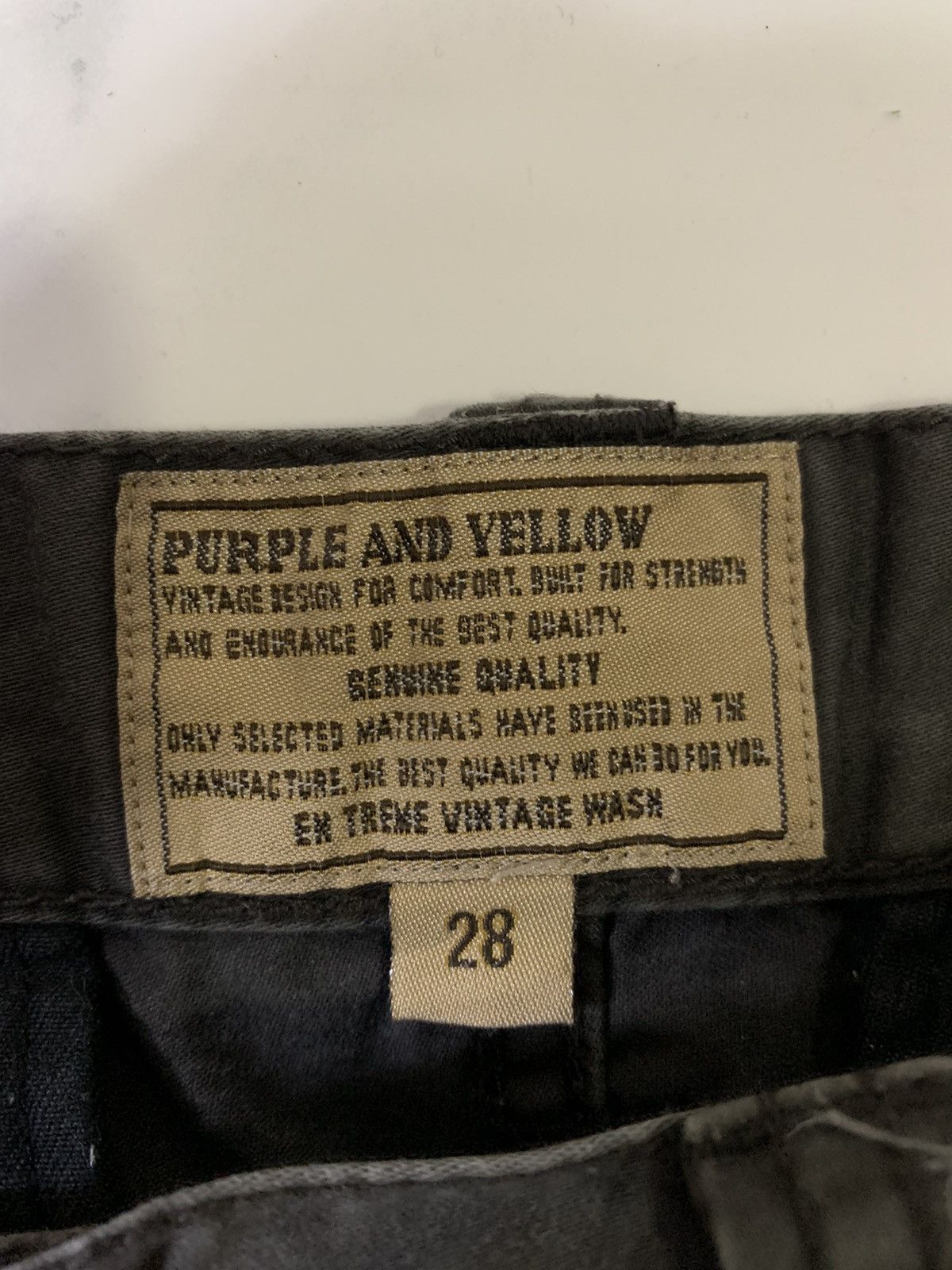 Japanese Brand Purple And Yellow Cargo Multipocket Tactical Pants Size US 31 - 5 Thumbnail