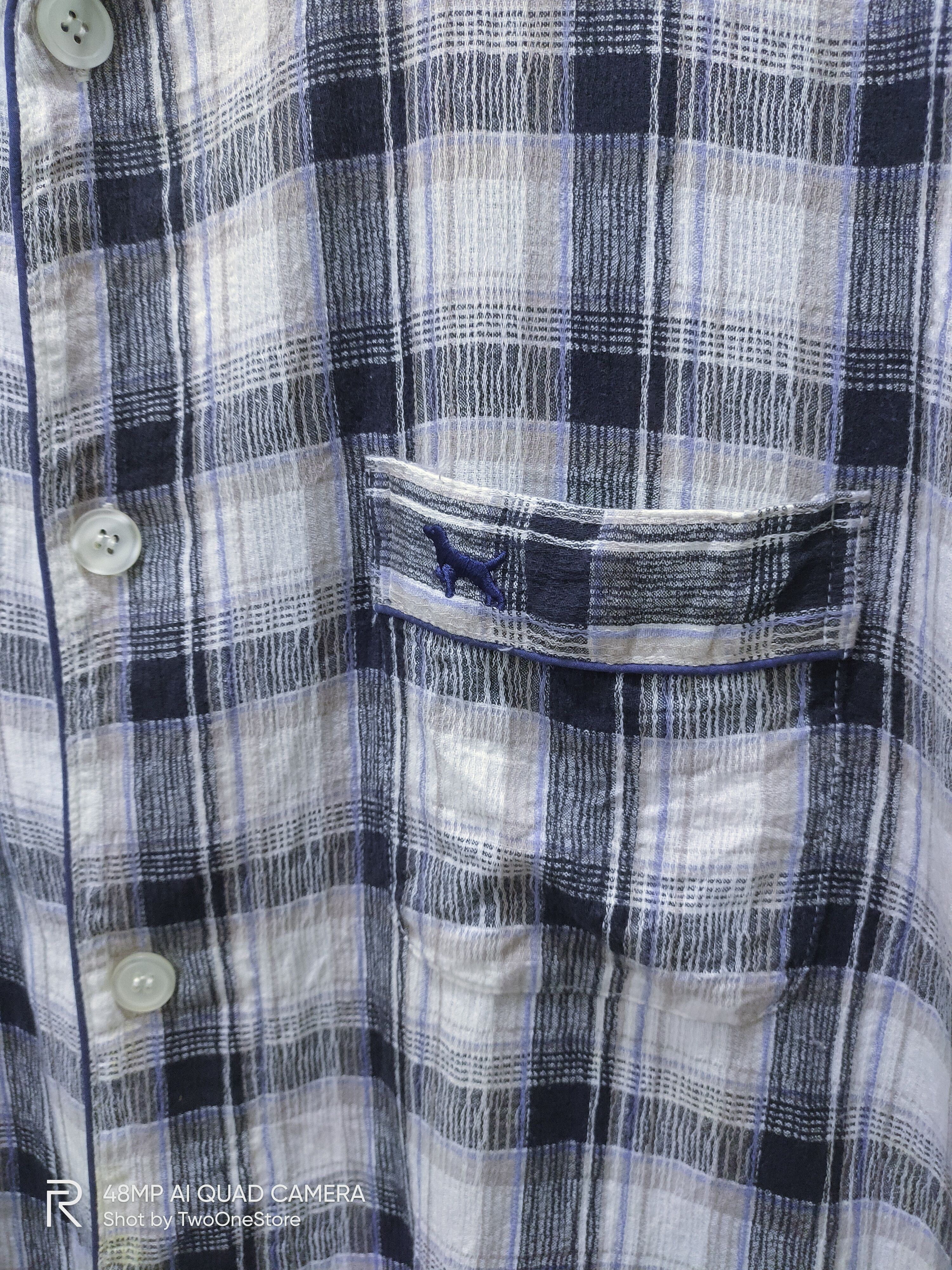 Japanese Brand KEW COLLECTION Tartan Plaid Check SleepWear Casual TShirt Size US L / EU 52-54 / 3 - 4 Thumbnail