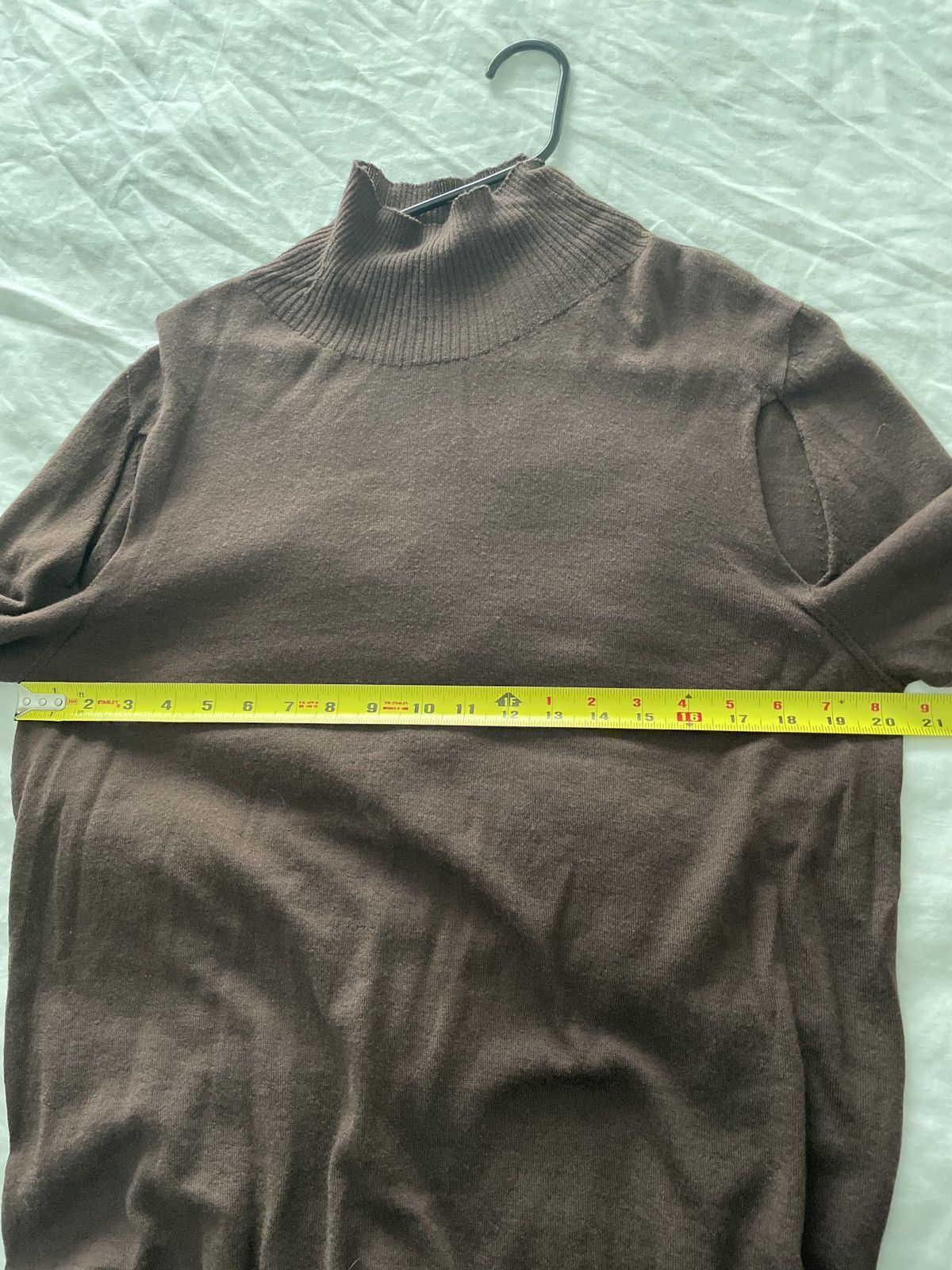 Rick Owens Mainline thin lightweight cut out sweater pullover mock top Size US M / EU 48-50 / 2 - 11 Thumbnail