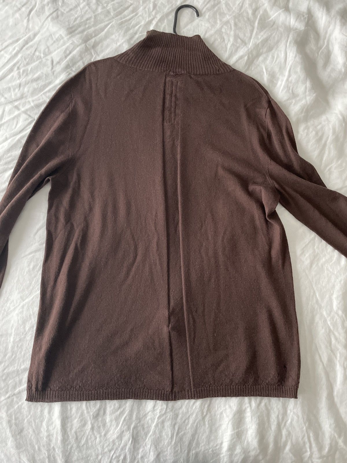 Rick Owens Mainline thin lightweight cut out sweater pullover mock top Size US M / EU 48-50 / 2 - 12 Thumbnail