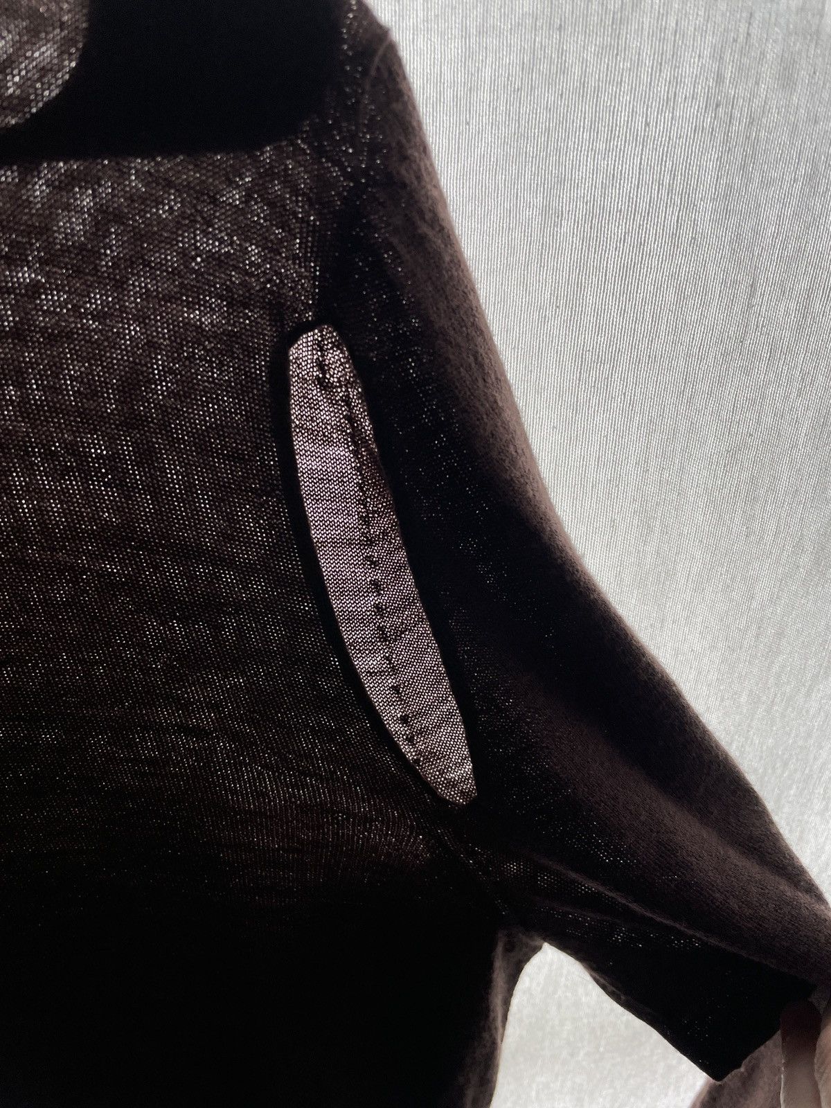 Rick Owens Mainline thin lightweight cut out sweater pullover mock top Size US M / EU 48-50 / 2 - 6 Thumbnail