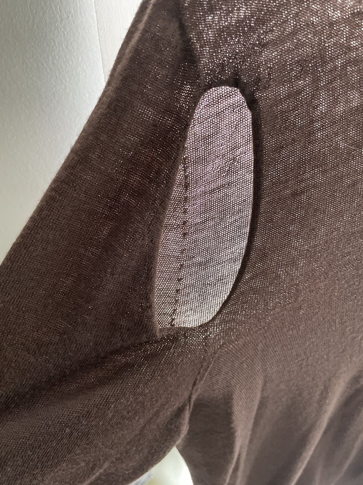 Rick Owens Mainline thin lightweight cut out sweater pullover mock top Size US M / EU 48-50 / 2 - 5 Thumbnail
