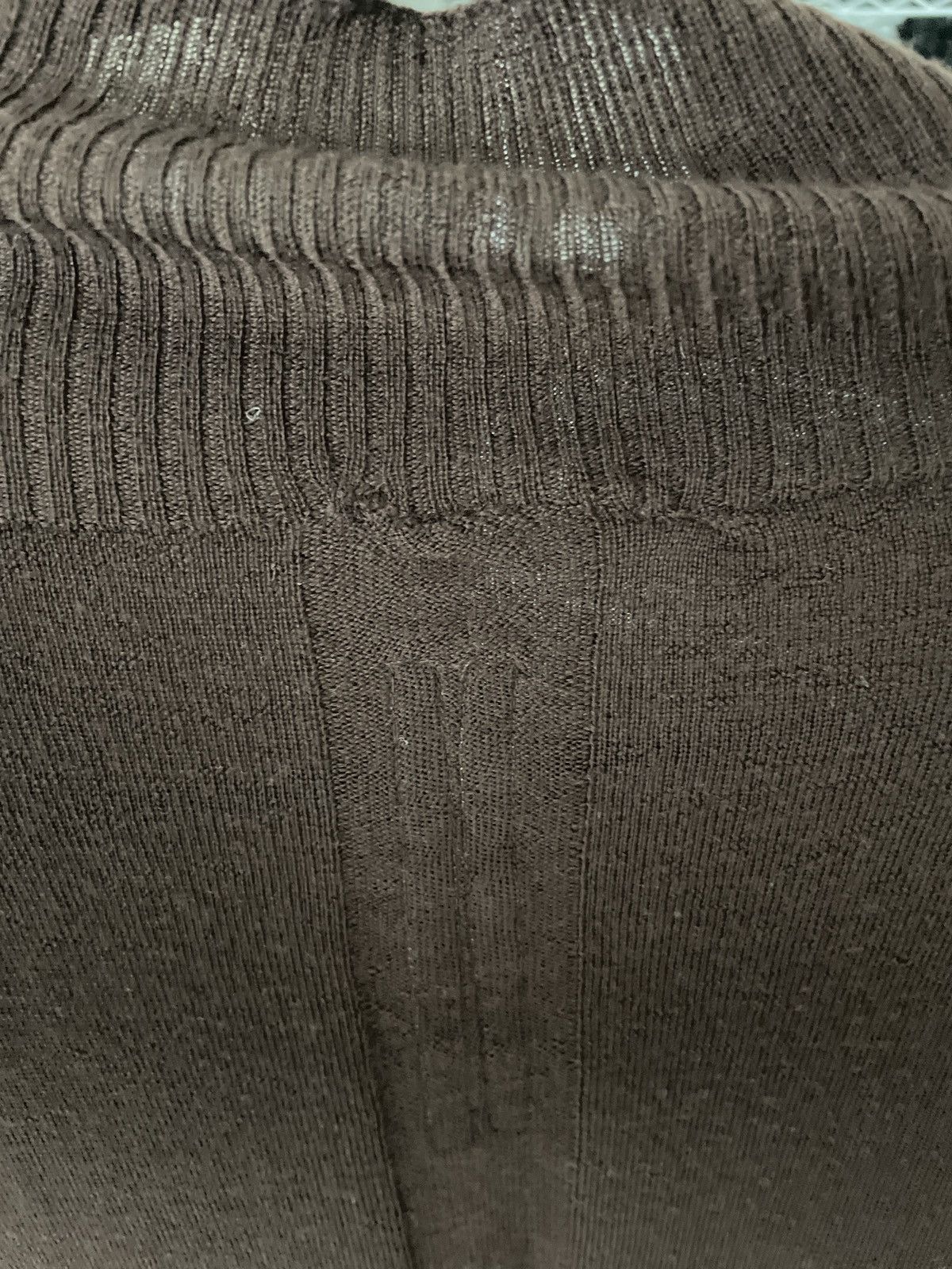 Rick Owens Mainline thin lightweight cut out sweater pullover mock top Size US M / EU 48-50 / 2 - 17 Thumbnail