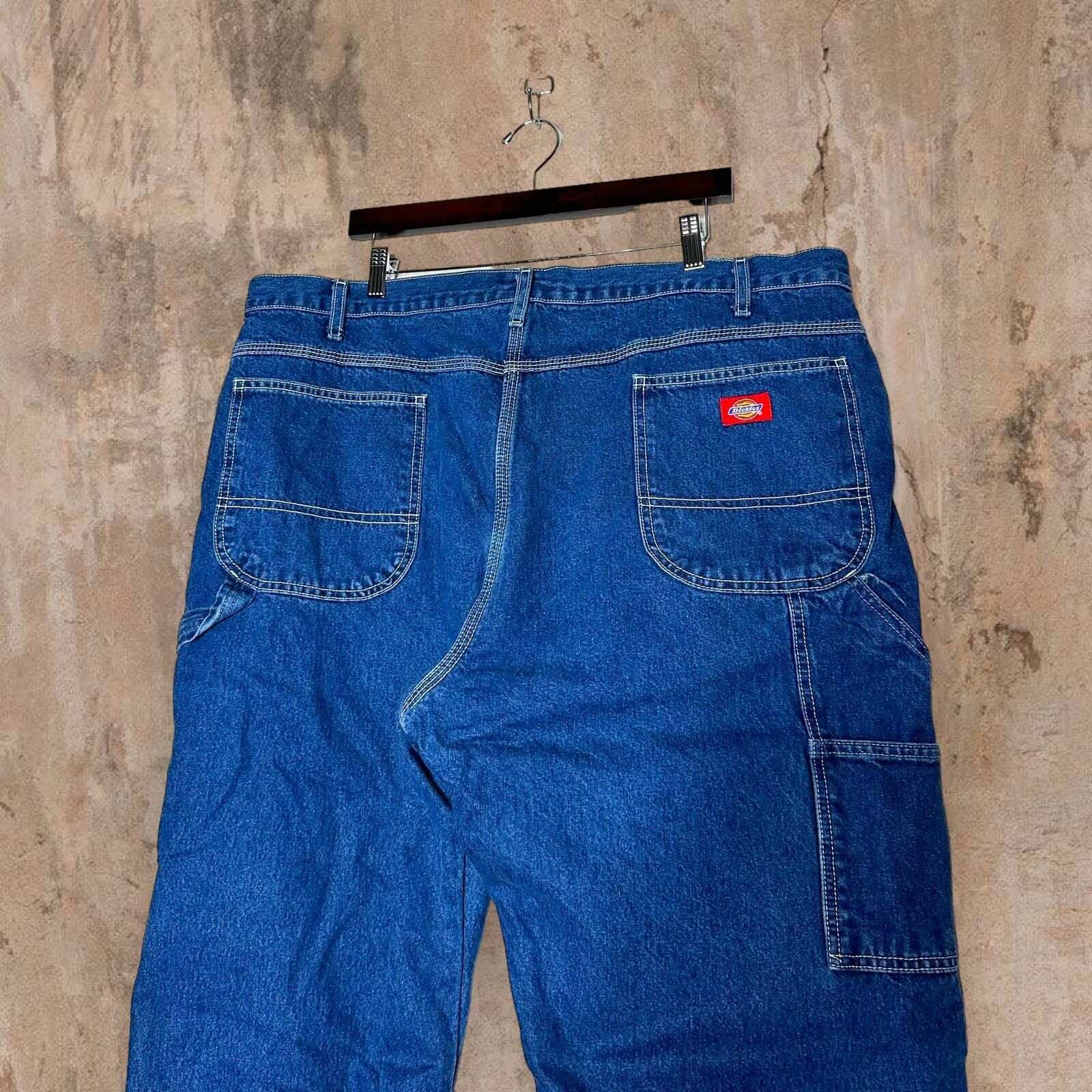 Vintage Dickies Flannel Lined Carpenter Jeans Dark Work Wear Denim Size US 44 / EU 60 - 2 Preview
