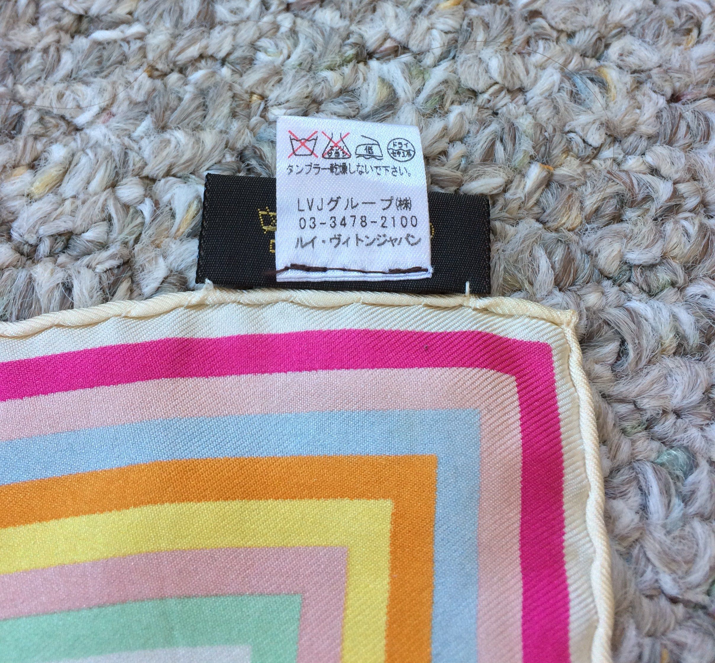Louis Vuitton × Takashi Murakami S/S 2003 Louis Vuitton Murakami Monogram Silk Scarf Size ONE SIZE - 7 Thumbnail