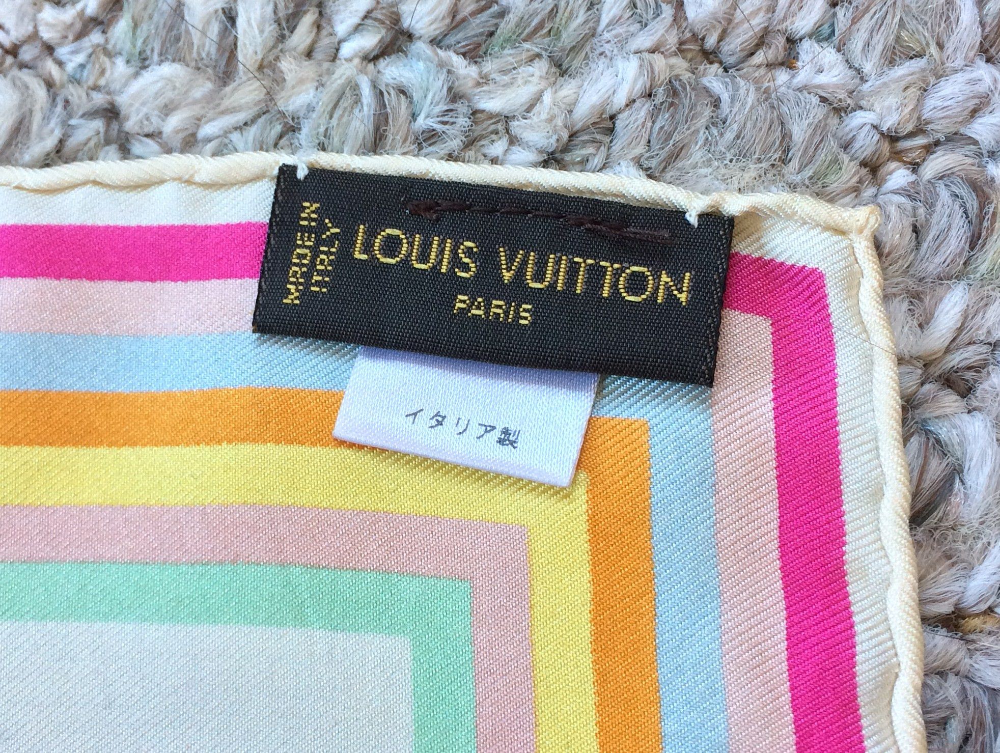 Louis Vuitton × Takashi Murakami S/S 2003 Louis Vuitton Murakami Monogram Silk Scarf Size ONE SIZE - 5 Thumbnail